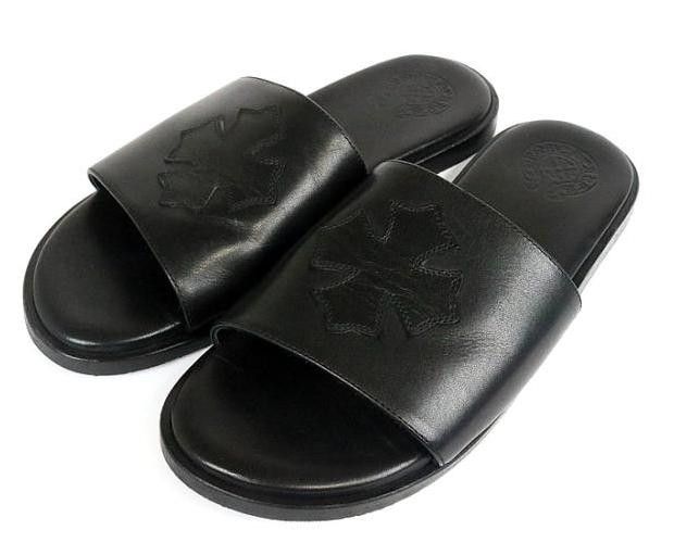 image of Chrome Hearts Plus Sandal in Black, Men's (Size 8)
