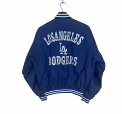 Vtg 80s 90s Los Angeles LA Dodgers Letterman Jacket Wool Large Made in USA