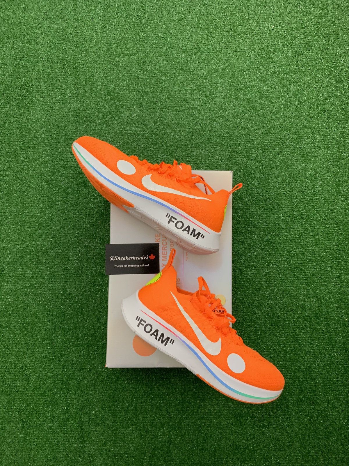 NEW* OFF-WHITE x Nike Zoom Fly Mercurial Total Orange 2018