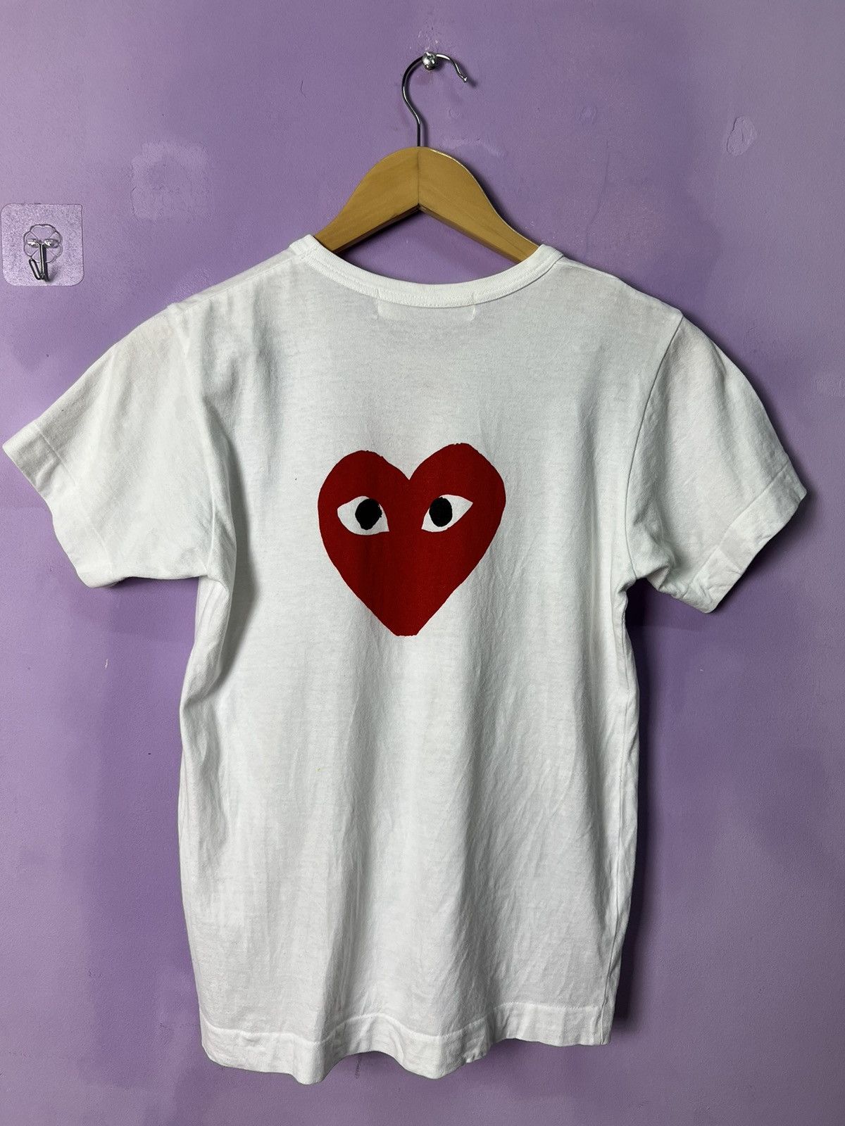 Comme des Garcons 🔥CDG Play Front&Back Logo Tees Size S / US 4 / IT 40 - 4 Thumbnail