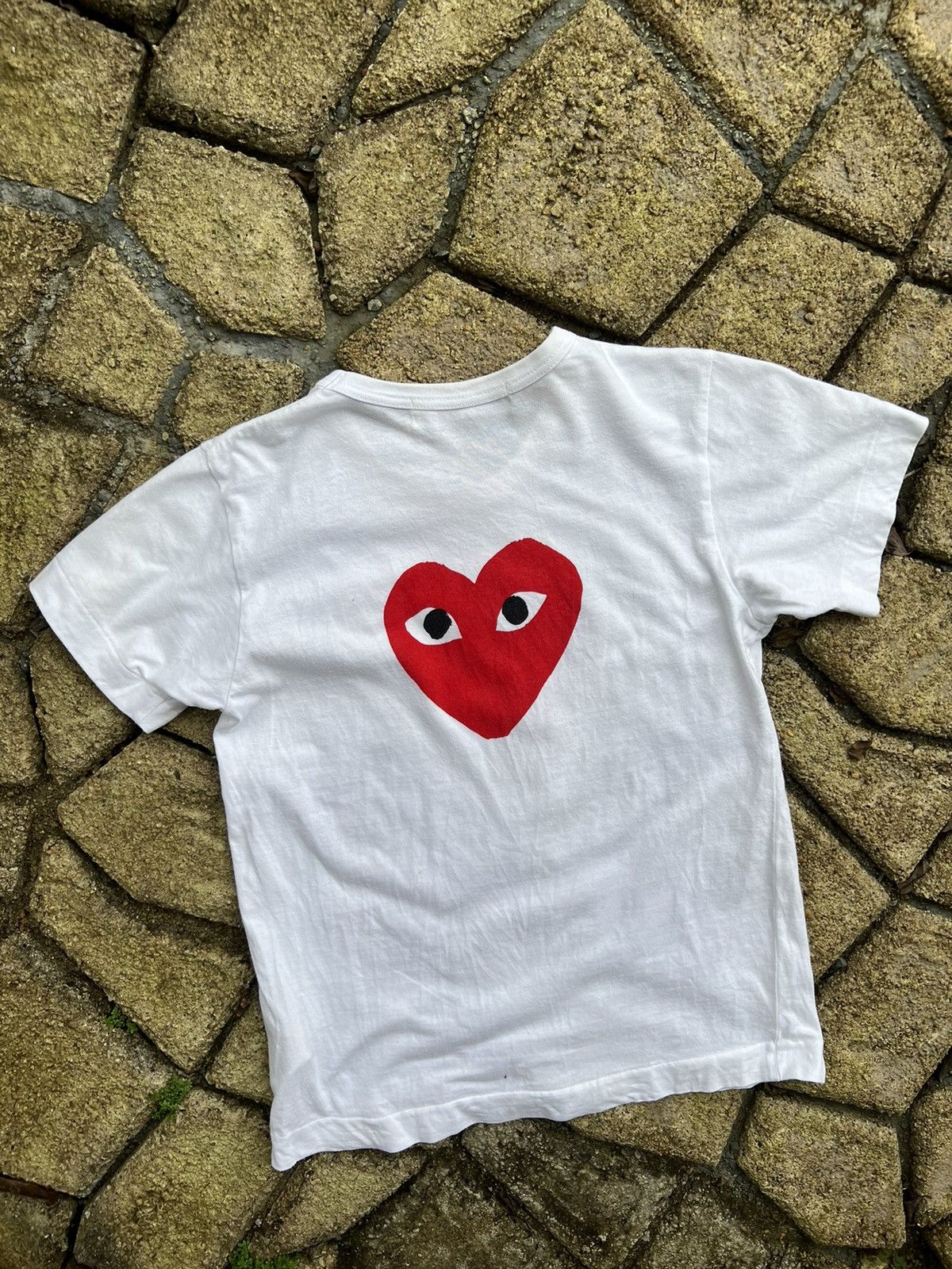 Comme des Garcons 🔥CDG Play Front&Back Logo Tees Size S / US 4 / IT 40 - 2 Thumbnail