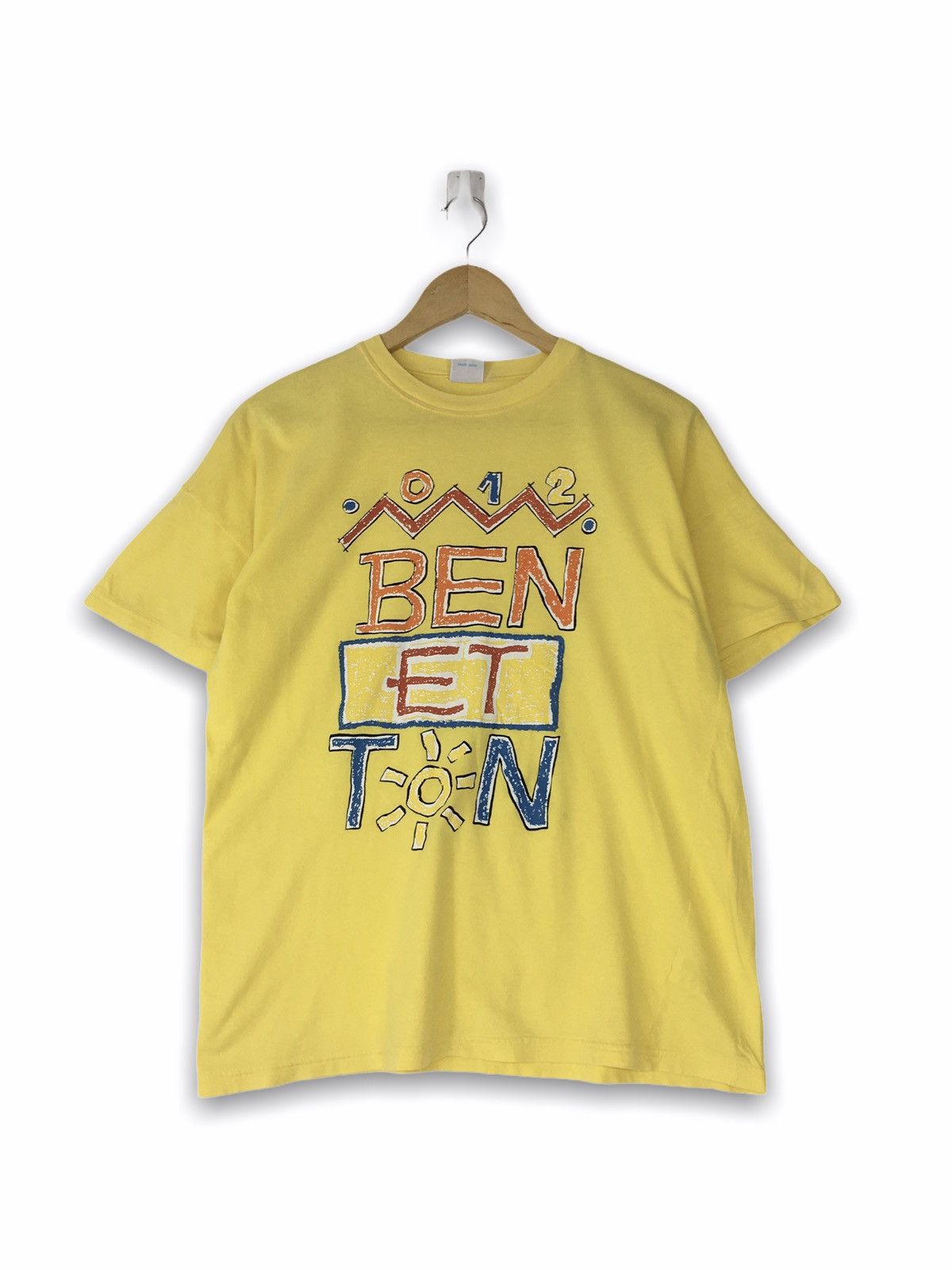 image of United Colors Of Benetton x Vintage United Colours Of Benetton in Yellow, Men's (Size XL)