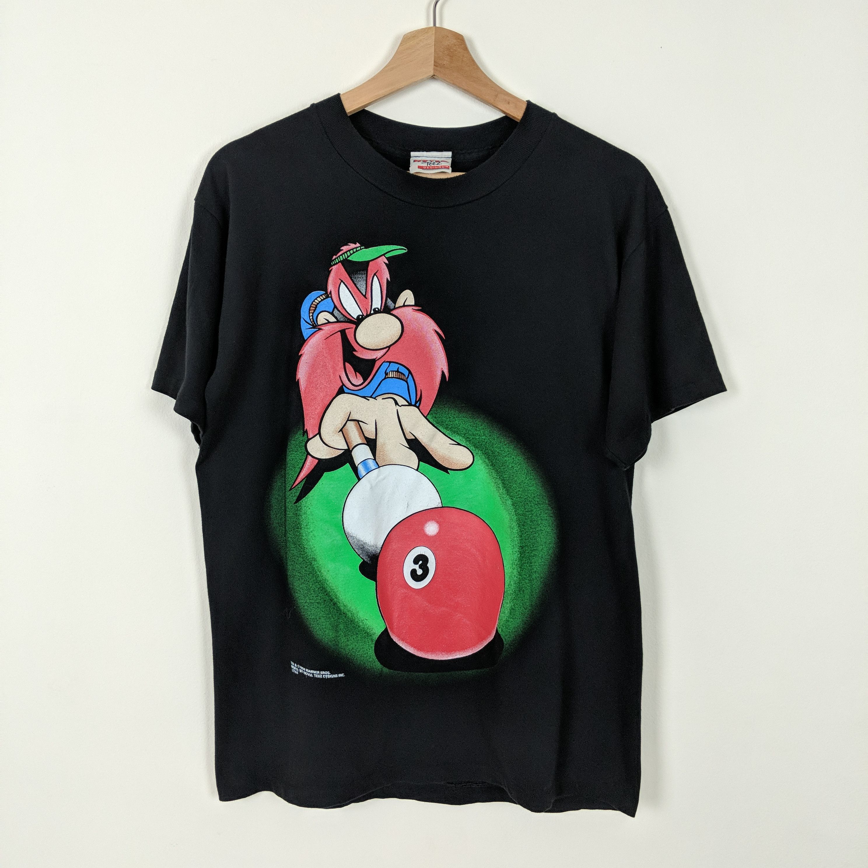 Vintage Vintage 1994 Yosemite Sam Looney Tunes Pool Billiard T-Shirt Size US M / EU 48-50 / 2 - 1 Thumbnail