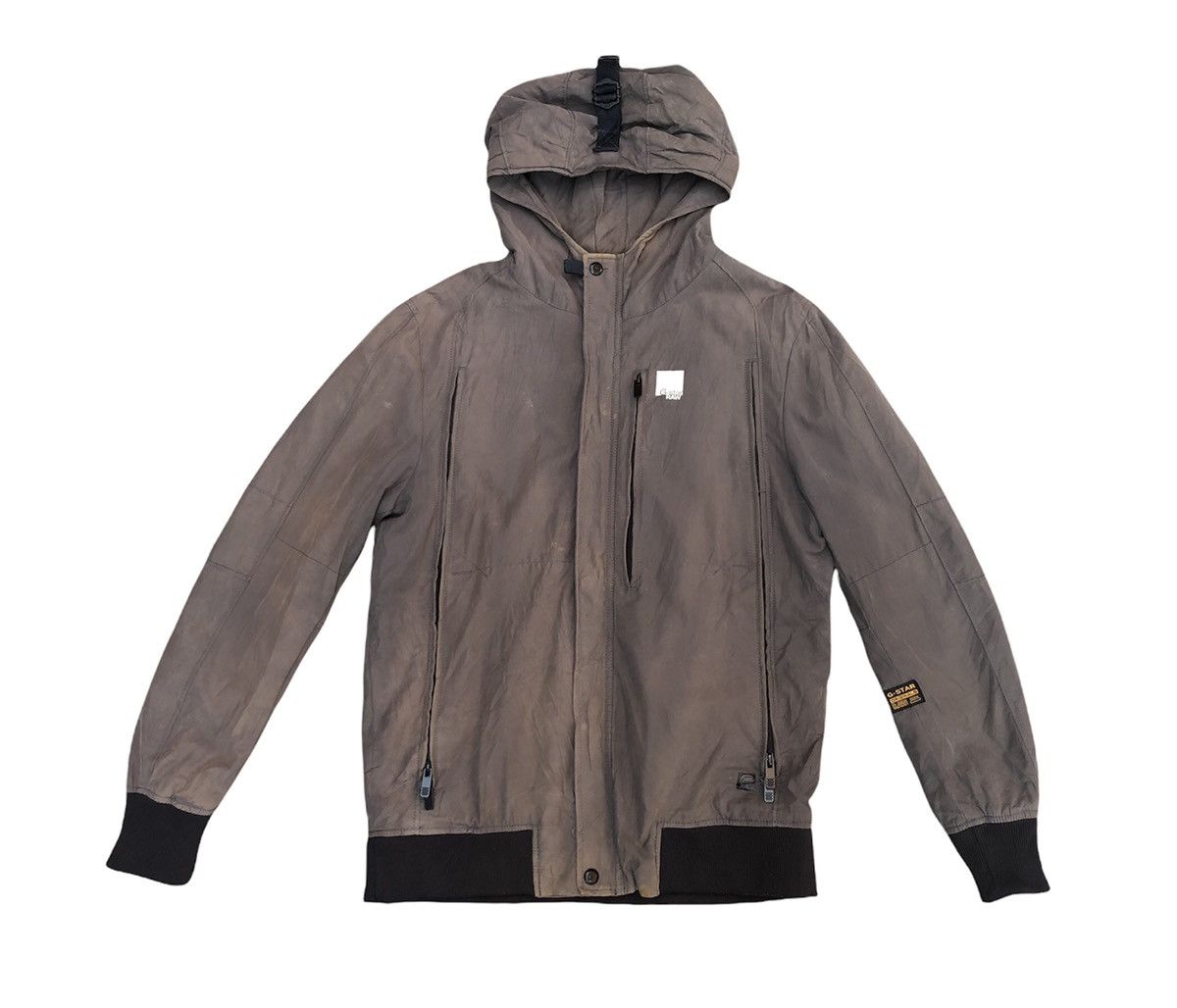 G Star Raw Multiple Pocket Athon Hooded Jacket