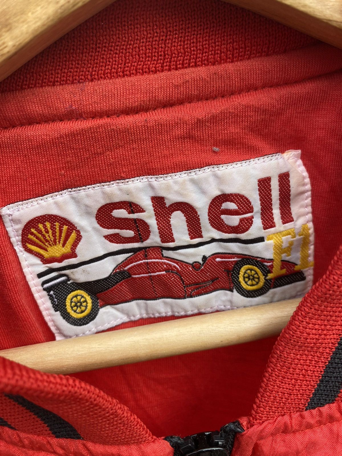 Formula 1 Vintage Shell F1 Woven Logo zip up jacket Size US L / EU 52-54 / 3 - 9 Thumbnail