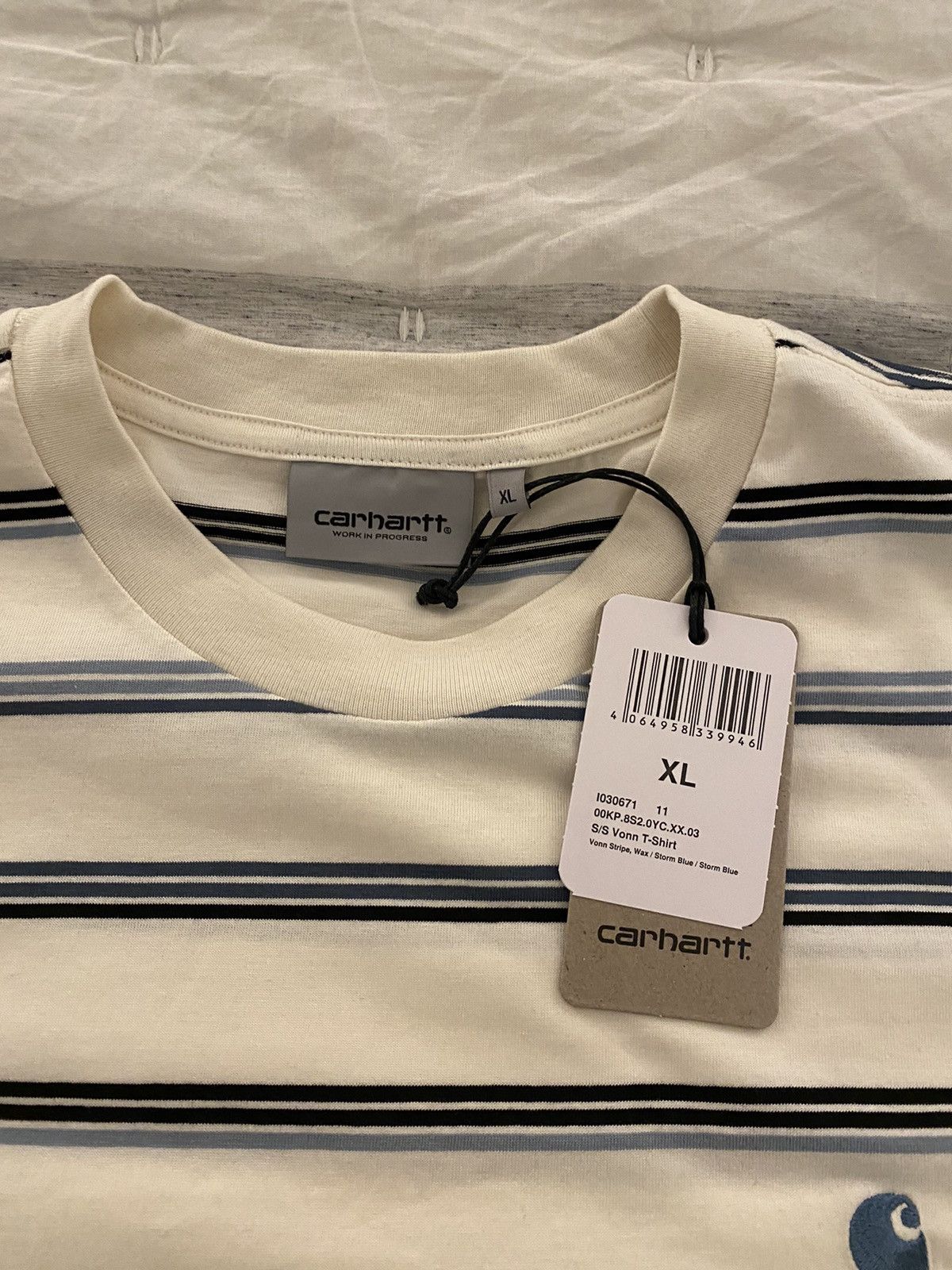 Carhartt Wip Carhartt WIP Vonn Stripe T-shirt NWT Size US XL / EU 56 / 4 - 6 Thumbnail