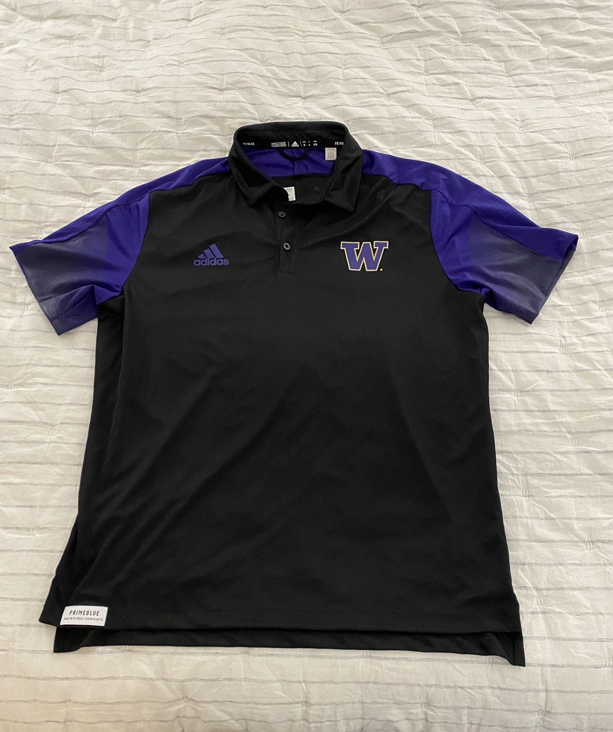 Adidas Adidas U of Washington PrimeBlue Polo XL Size US XL / EU 56 / 4 - 3 Thumbnail