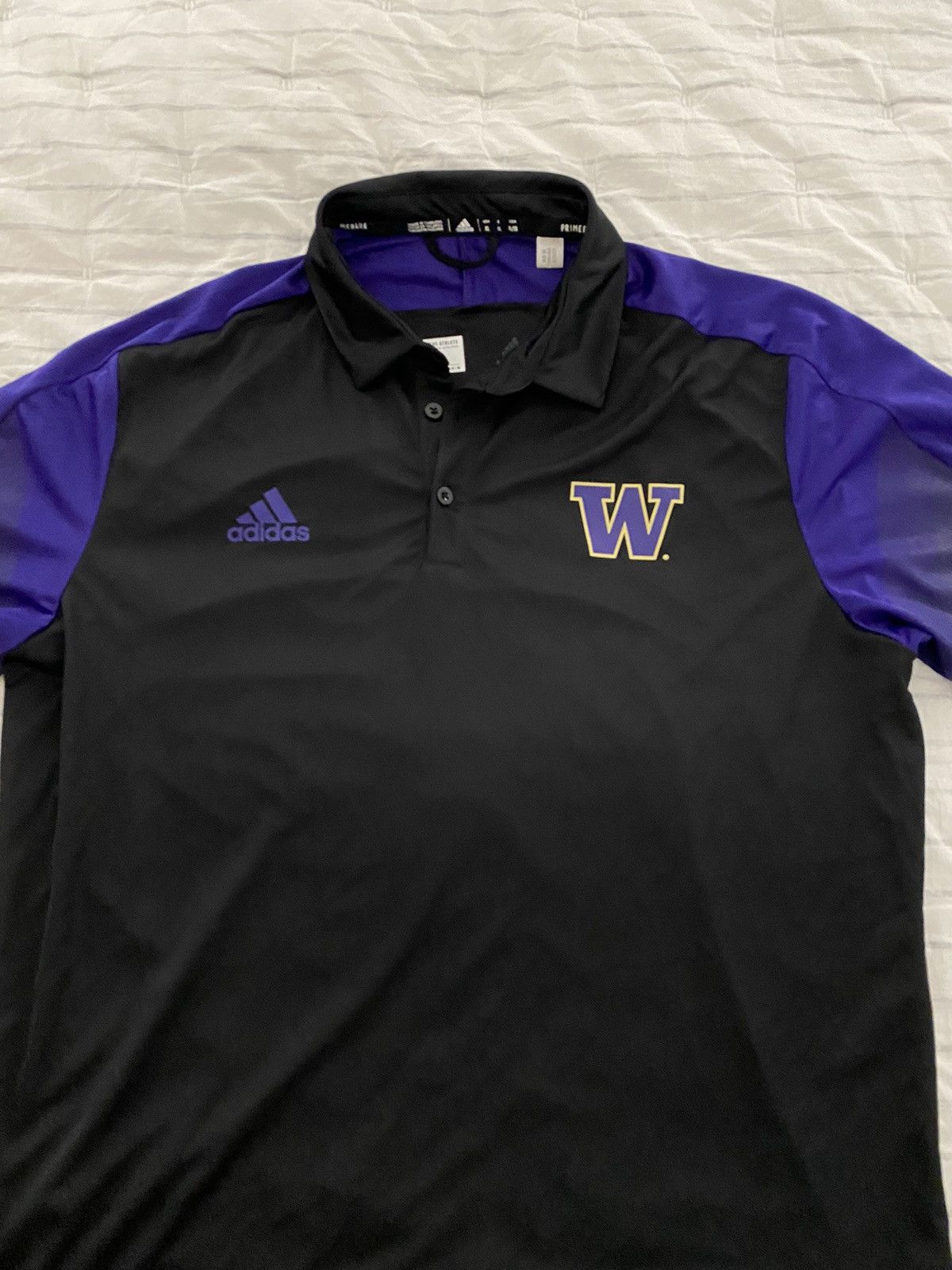 Adidas Adidas U of Washington PrimeBlue Polo XL Size US XL / EU 56 / 4 - 4 Thumbnail