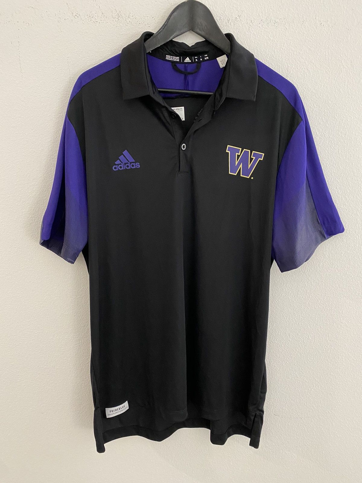 Adidas Adidas U of Washington PrimeBlue Polo XL Size US XL / EU 56 / 4 - 1 Thumbnail