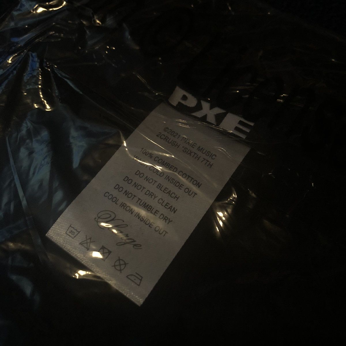 Drain Gang × Sad Boys Ecco2k for Drain Gang Big Air PXE Black Tee Shirt Size US XL / EU 56 / 4 - 4 Thumbnail