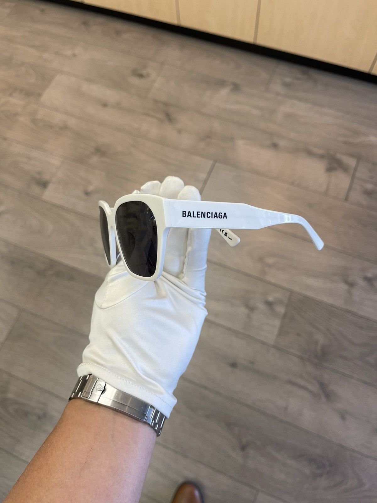Balenciaga NEW Balenciaga BB0164 White Sunglasses Glasses Size ONE SIZE - 1 Thumbnail