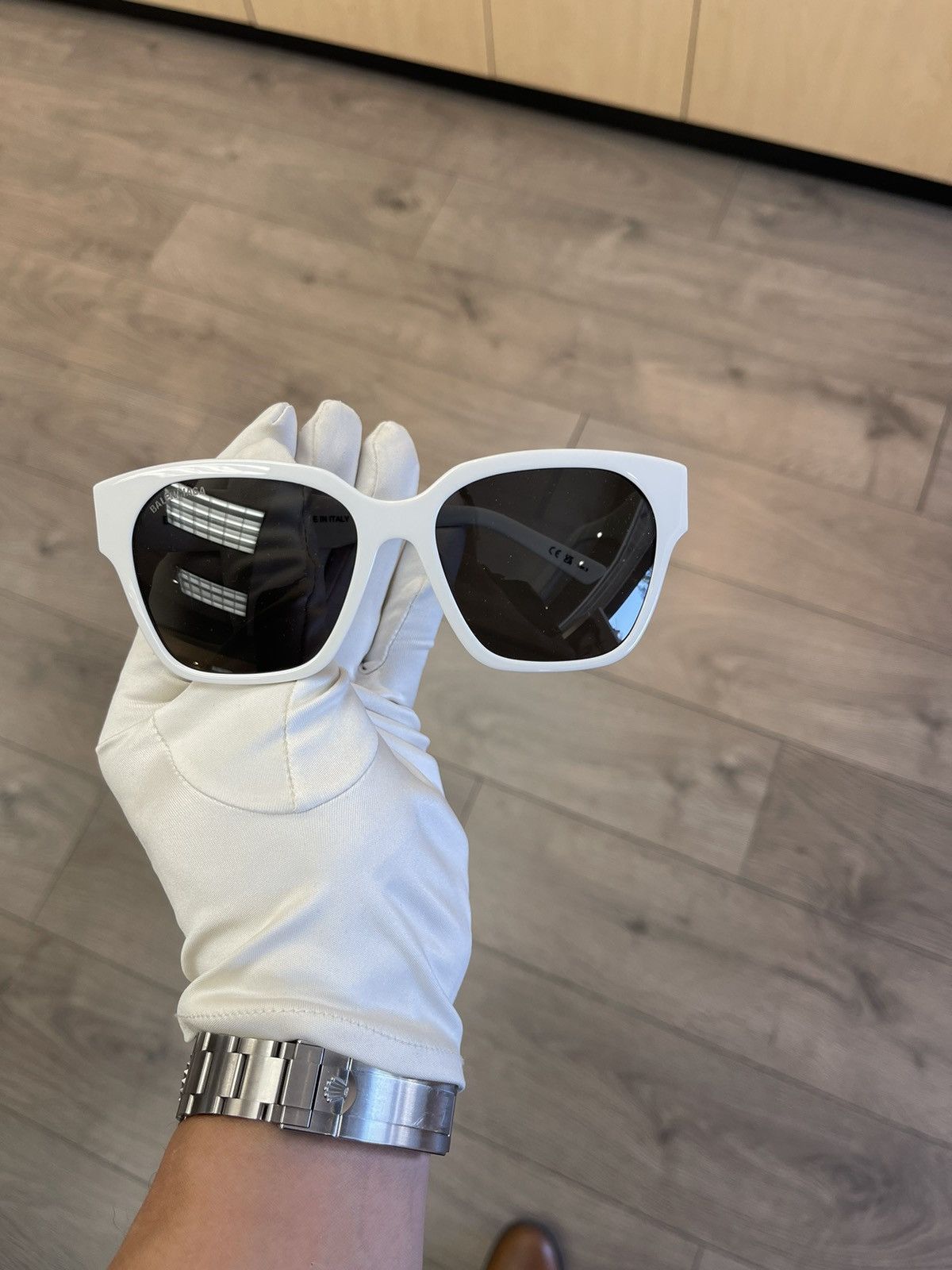 Balenciaga NEW Balenciaga BB0164 White Sunglasses Glasses Size ONE SIZE - 2 Thumbnail