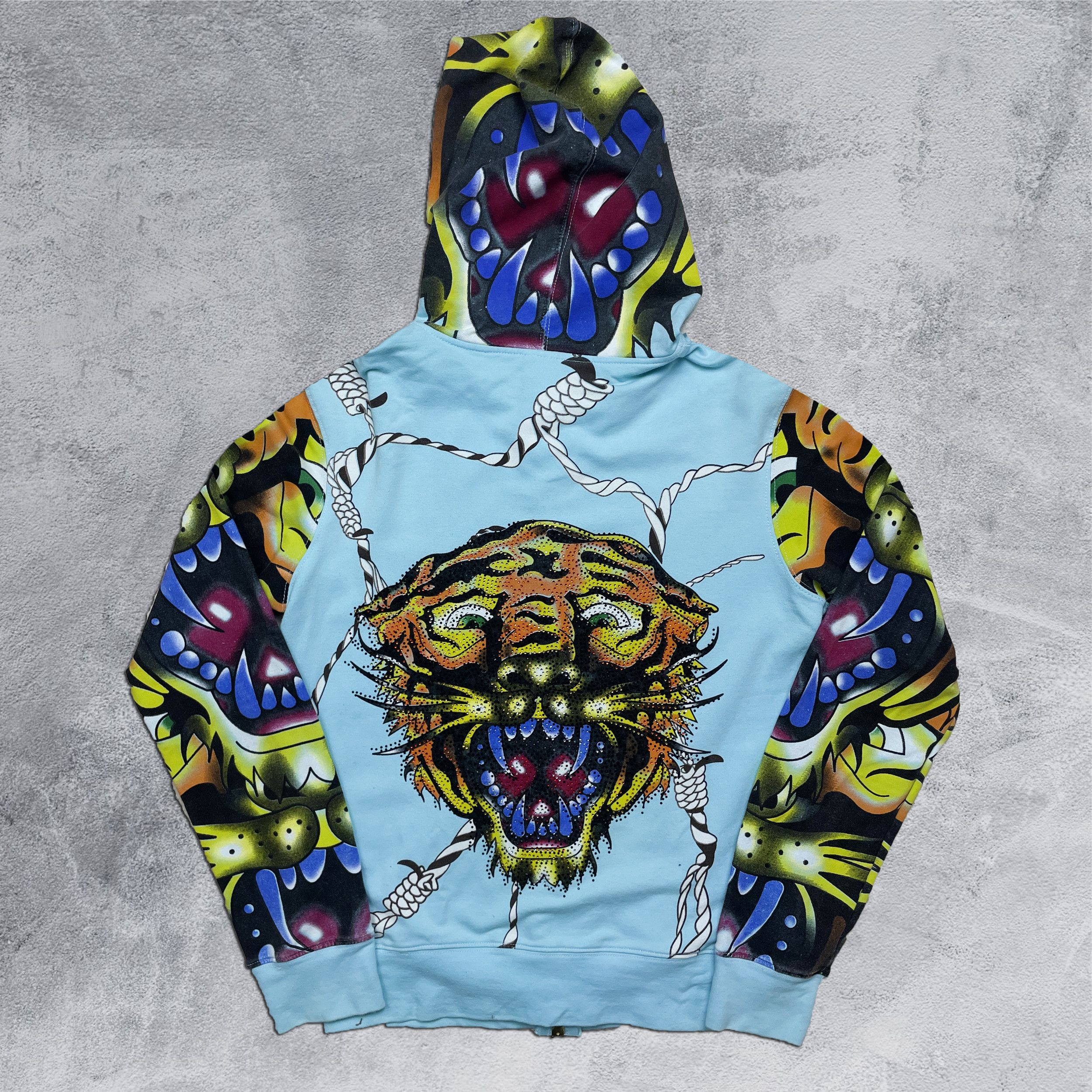 Christian Audigier × Ed Hardy × Vintage Christian Audigier Ed Hardy Vintage Full Zip Hoodie Size US S / EU 44-46 / 1 - 1 Thumbnail