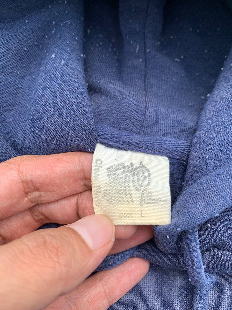 Japanese Brand Vintage Japanese Script Big Logo Sunfaded Hoodie Size US M / EU 48-50 / 2 - 8 Thumbnail