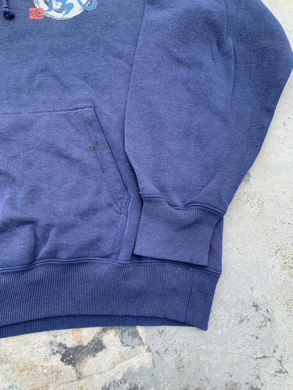 Japanese Brand Vintage Japanese Script Big Logo Sunfaded Hoodie Size US M / EU 48-50 / 2 - 5 Thumbnail