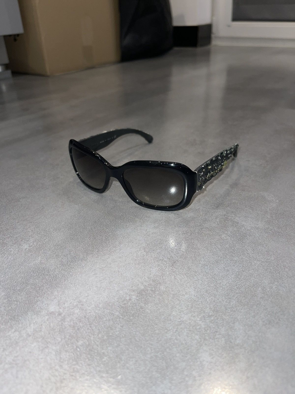 Chanel Chanel 5240 C.1404/3M Black Tweed Sunglasses Size ONE SIZE - 1 Thumbnail