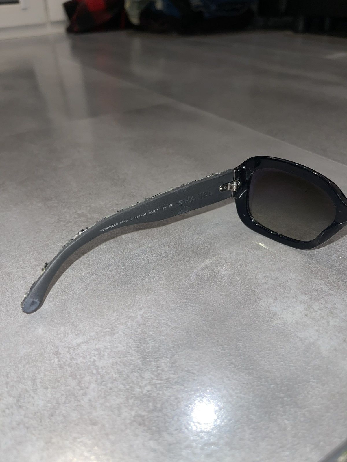Chanel Chanel 5240 C.1404/3M Black Tweed Sunglasses Size ONE SIZE - 12 Thumbnail