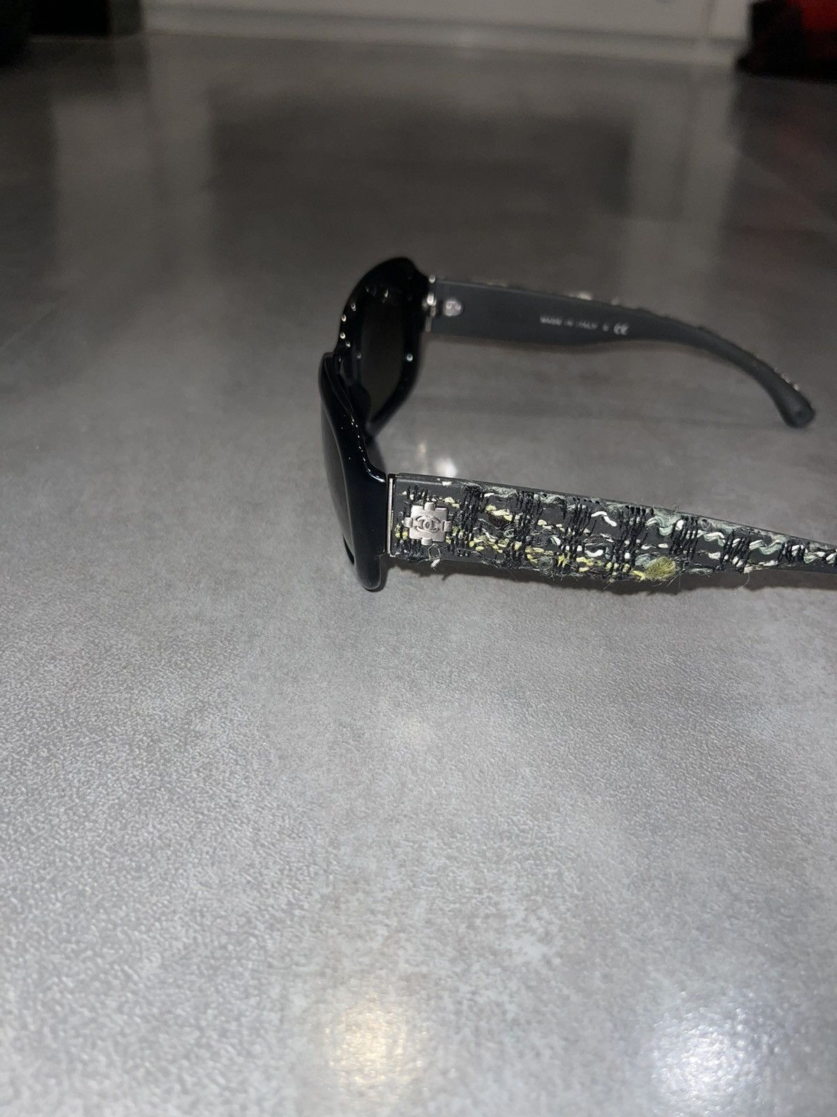 Chanel Chanel 5240 C.1404/3M Black Tweed Sunglasses Size ONE SIZE - 6 Thumbnail