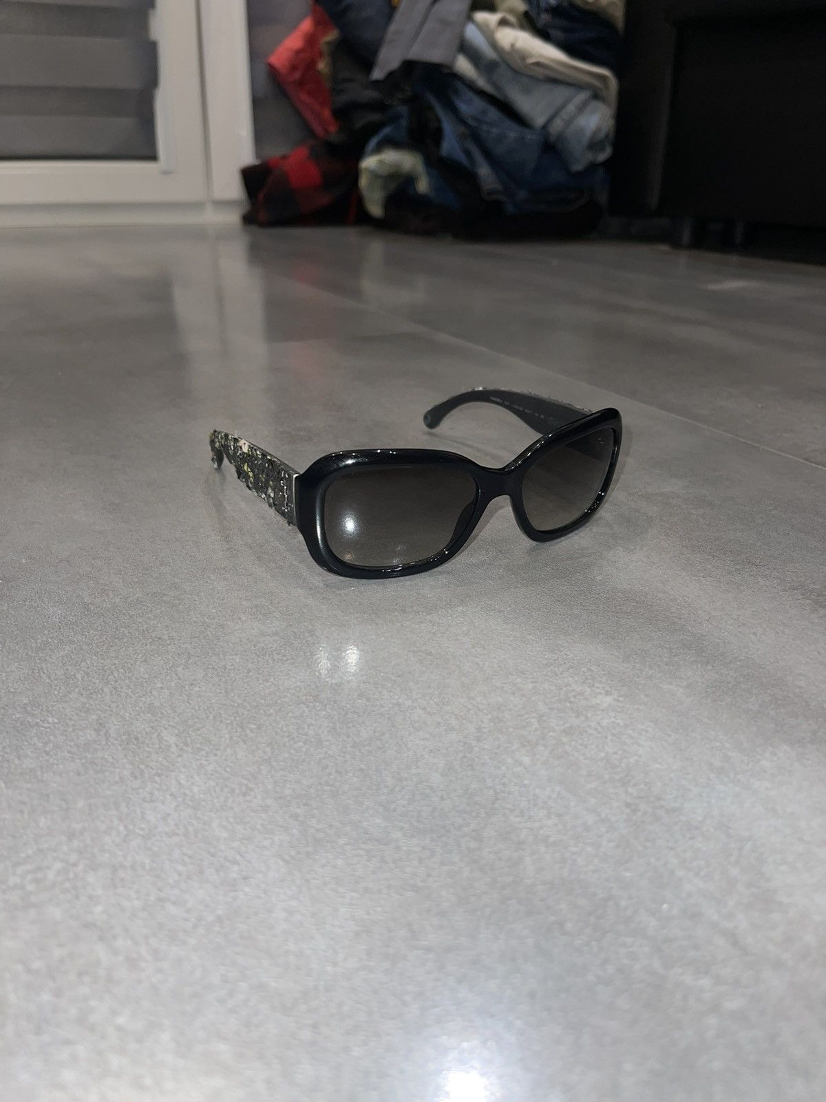 Chanel Chanel 5240 C.1404/3M Black Tweed Sunglasses Size ONE SIZE - 3 Thumbnail