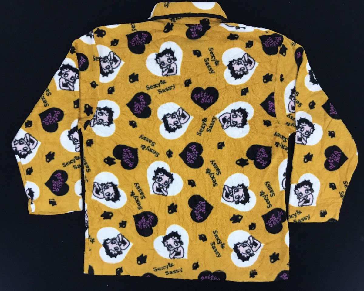 Cartoon Network Betty Boop All Over Printed Fleece Pajama Jacket Robe Size L / US 10 / IT 46 - 2 Thumbnail