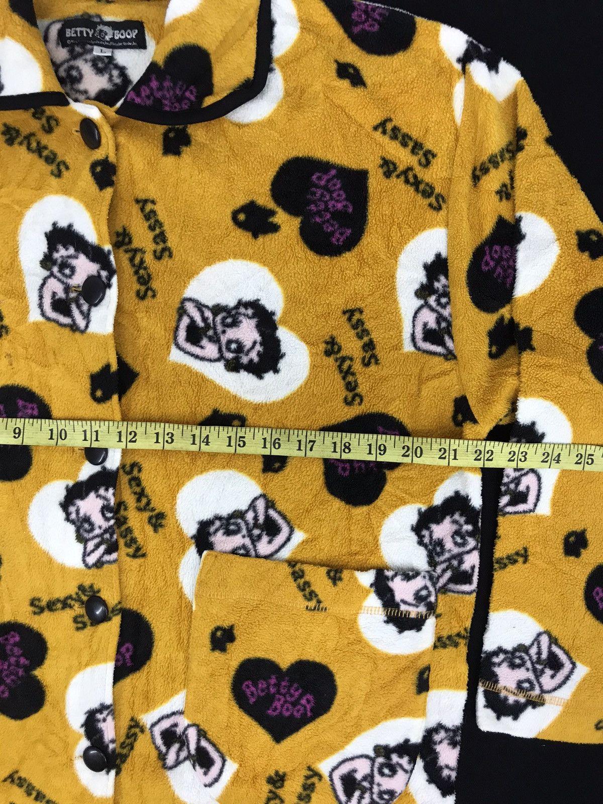 Cartoon Network Betty Boop All Over Printed Fleece Pajama Jacket Robe Size L / US 10 / IT 46 - 5 Thumbnail