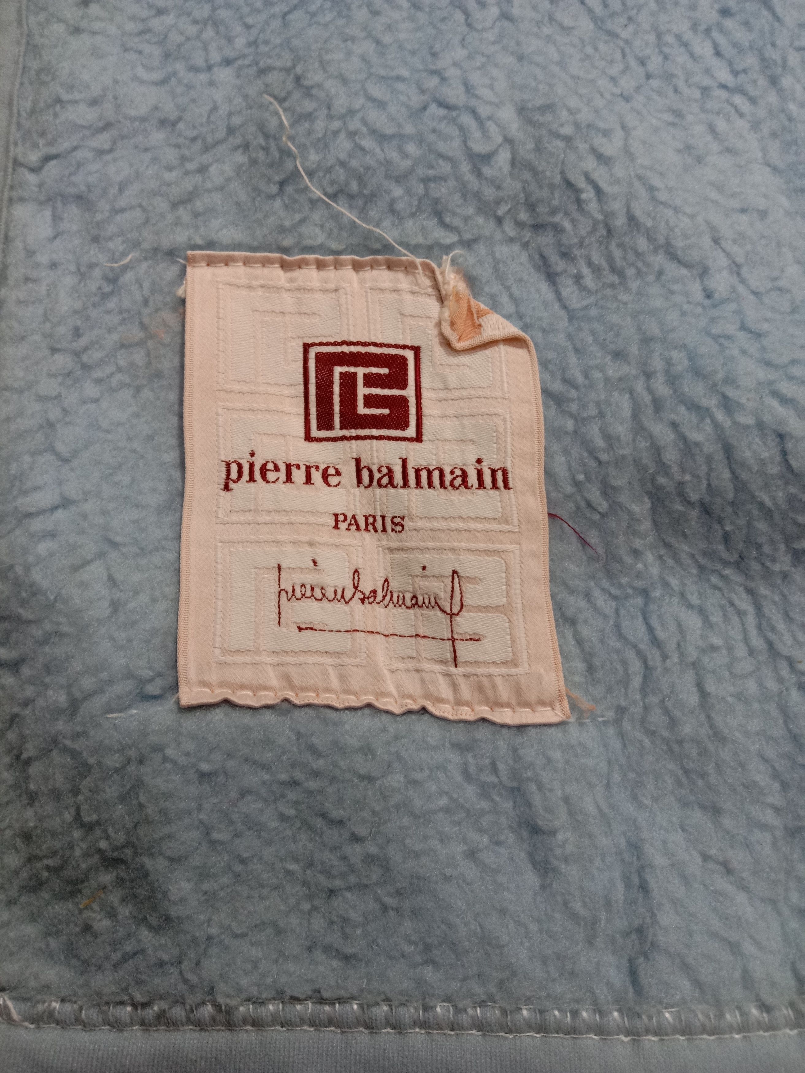 Blue Blanket Pierre Balmain Paris Blue Blanket Queen Bed Size Size ONE SIZE - 2 Thumbnail