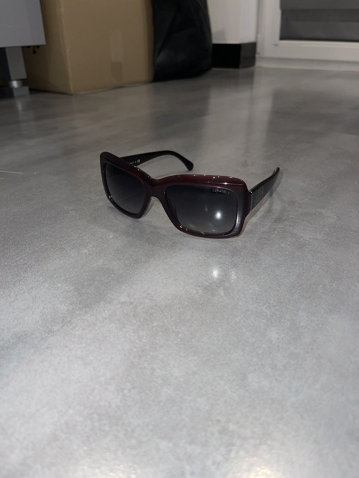 image of Chanel 5249 C.539/s6 Dark Cherry Sunglasses, Men's