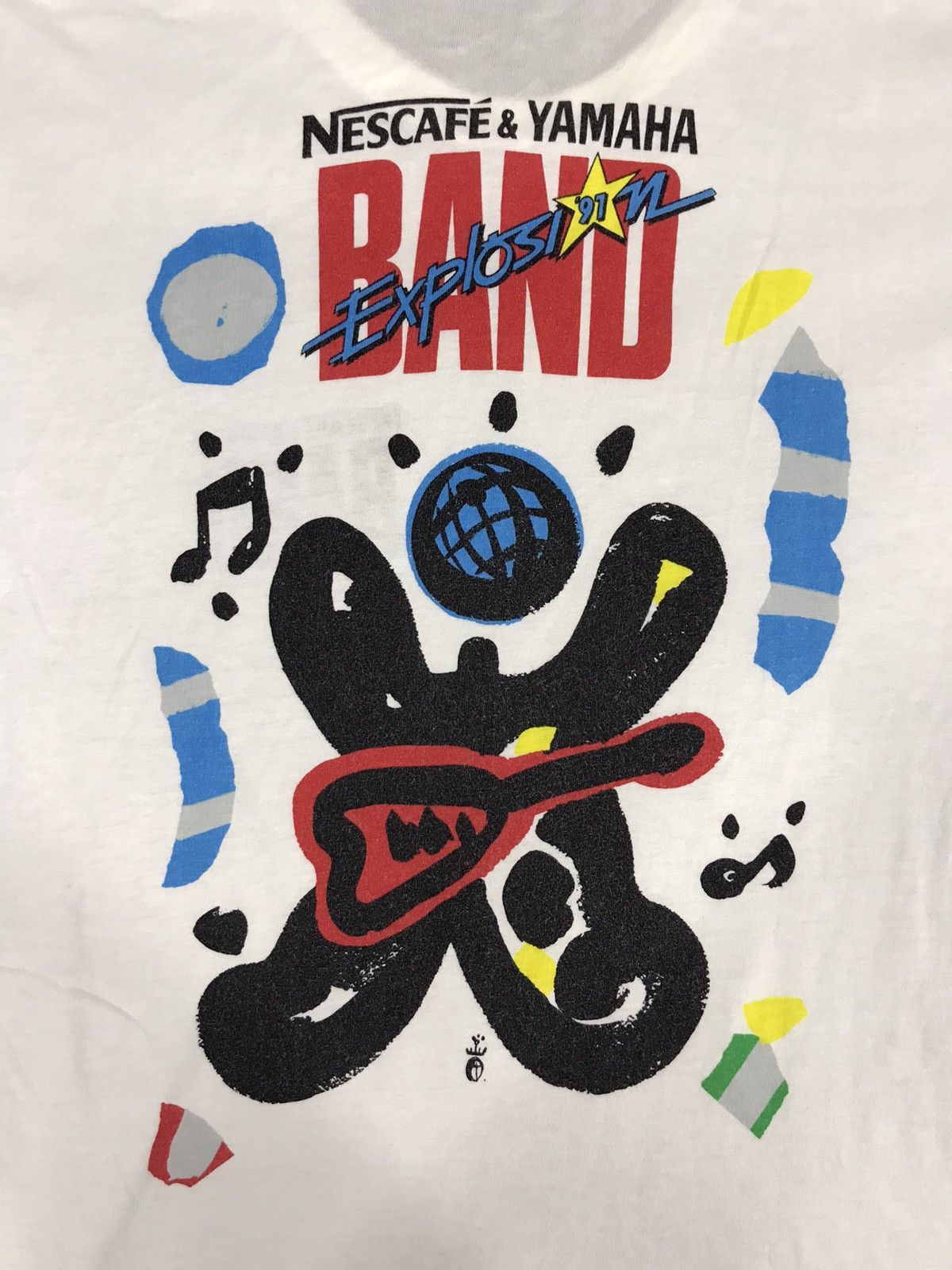 Band Tees 90s Nescafe & Yamaha Explosion 91 1991 Band Spell Out Size US S / EU 44-46 / 1 - 2 Thumbnail