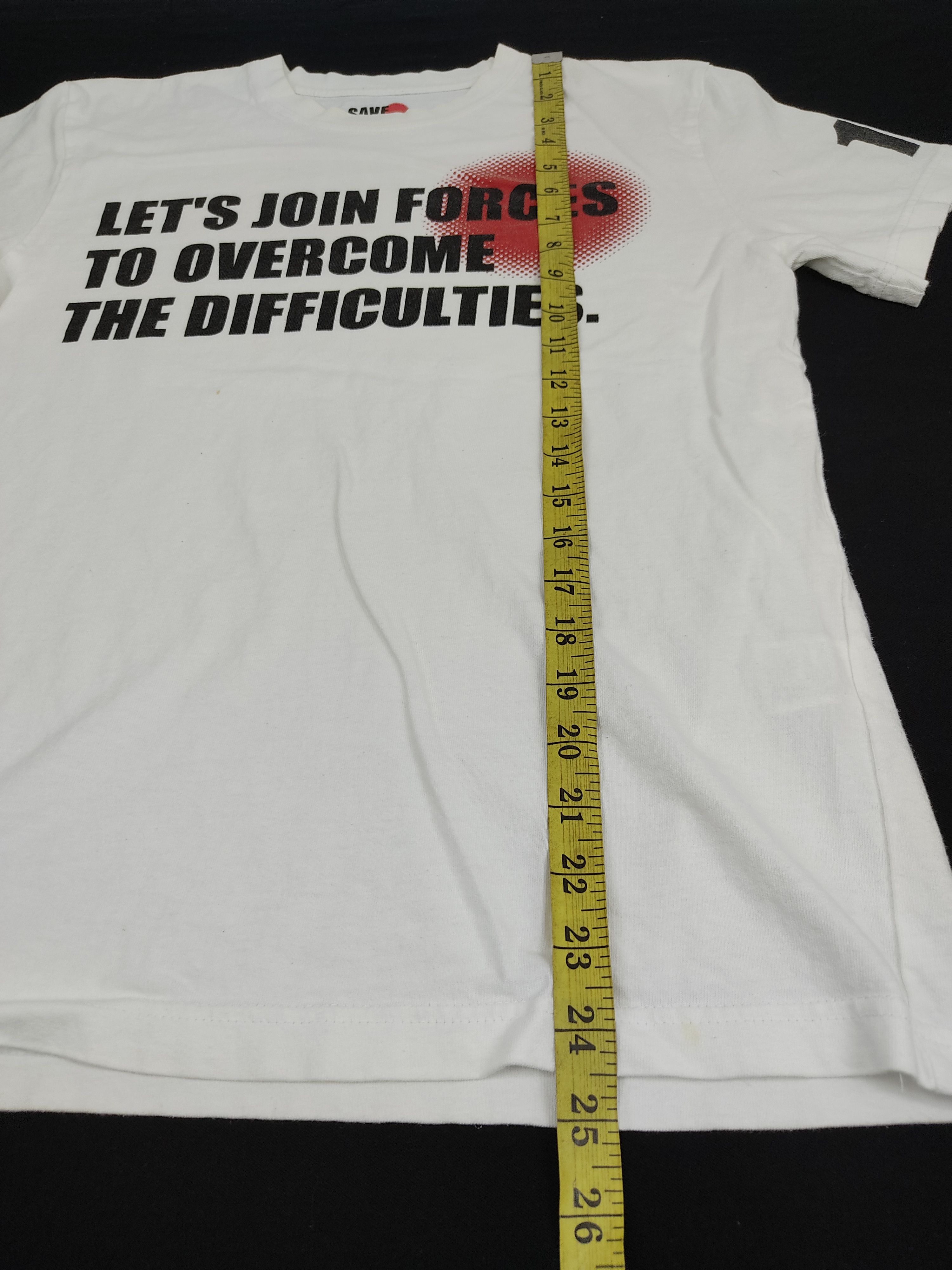 Japanese Brand Save Japan Promo Printed Tsunami Disaster Volunteer Tee Size M / US 6-8 / IT 42-44 - 5 Thumbnail