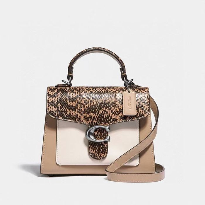 Coach Tabby Top Handle 20 In Colorblock With Snakeskin Detail Grailed