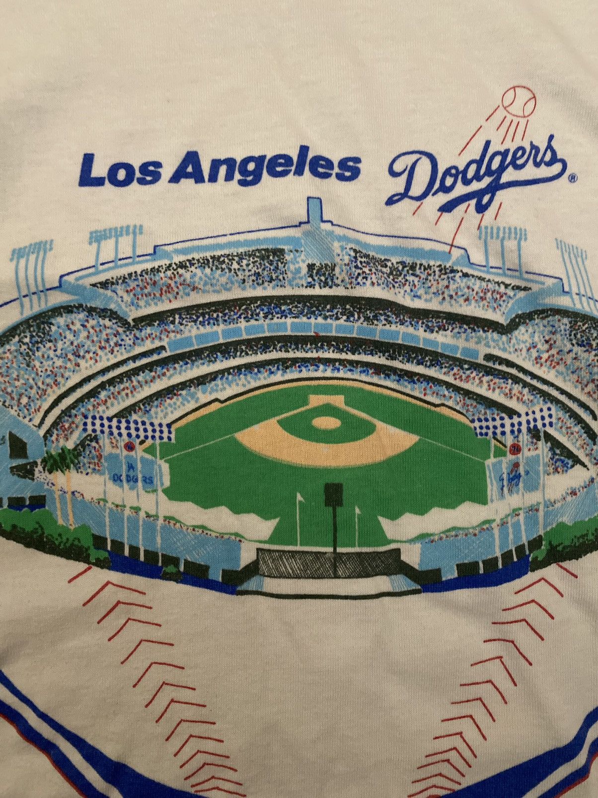 Maillot De Baseball Vintage Los Angeles Dodgers - Taille XL, Bleu, Occasion
