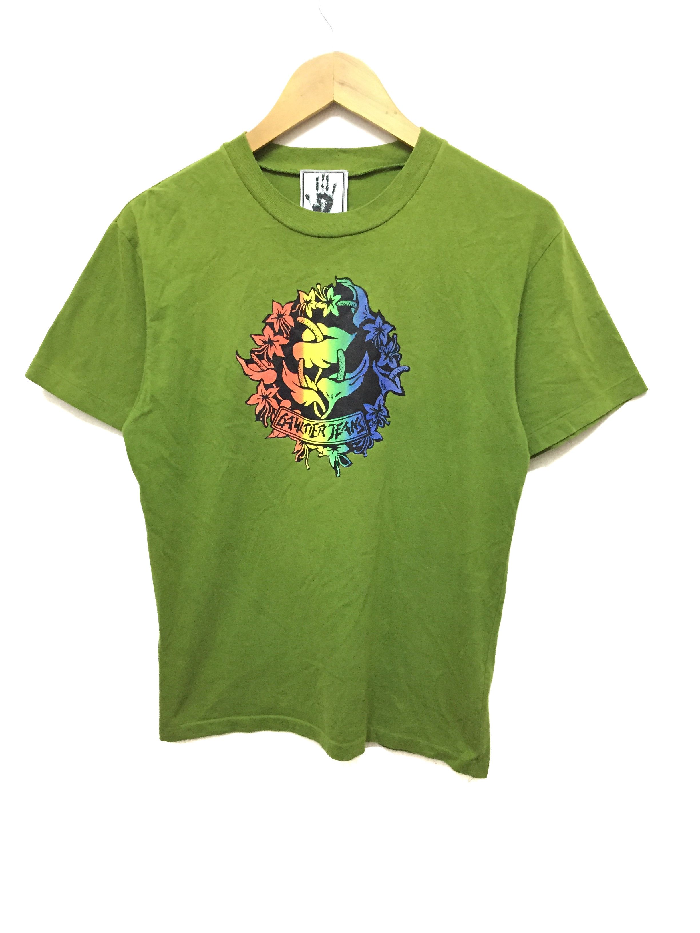 90's Jean Paul GAULTIER rasta floral tee