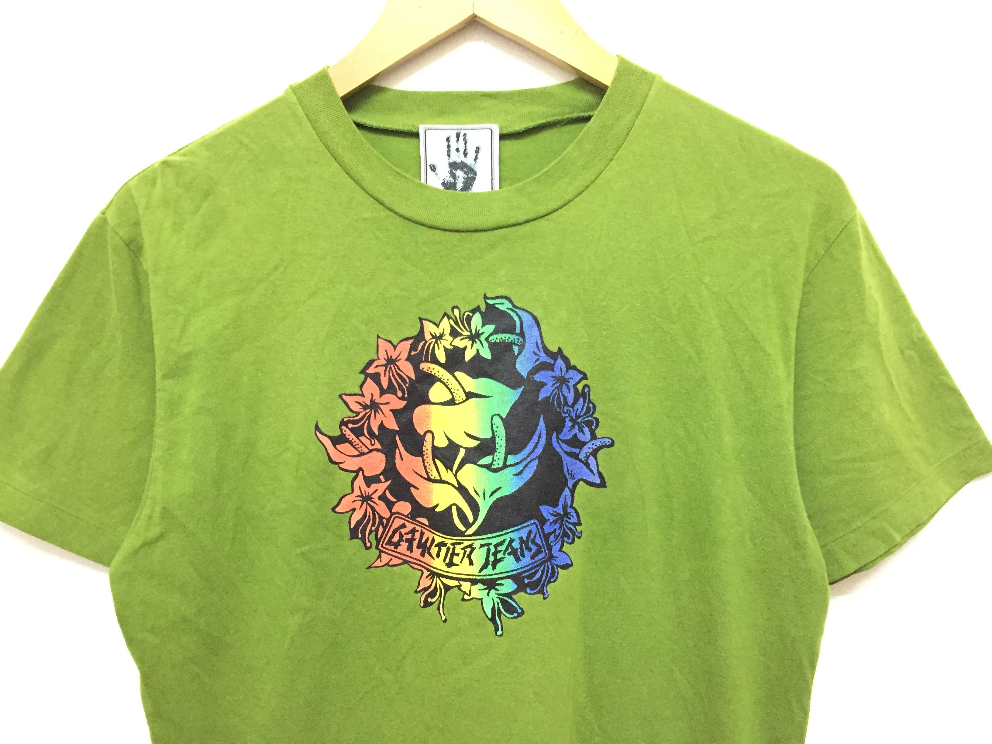 Jean Paul Gaultier 90's Jean Paul GAULTIER rasta floral tee Size US S / EU 44-46 / 1 - 3 Thumbnail
