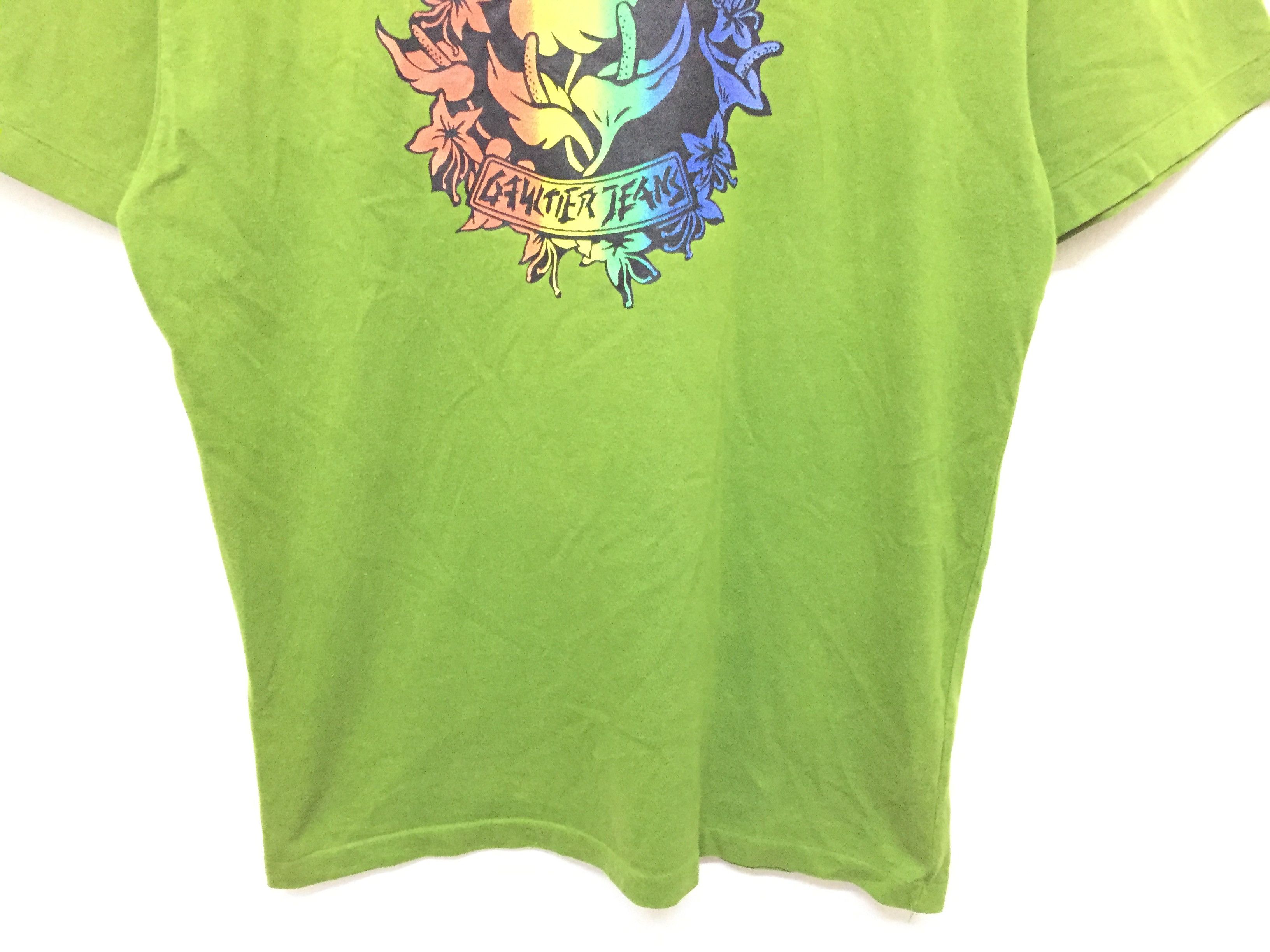 Jean Paul Gaultier 90's Jean Paul GAULTIER rasta floral tee Size US S / EU 44-46 / 1 - 4 Thumbnail