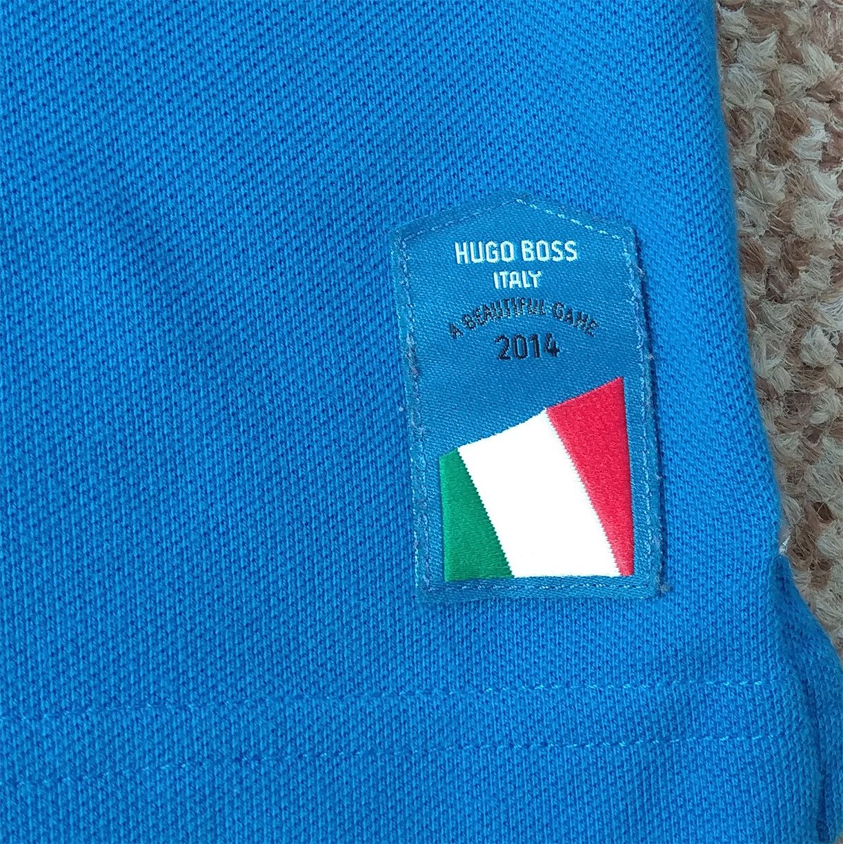 Hugo Boss RARE Hugo Boss Italy Flag Polo World Cup 2014 Football Size US M / EU 48-50 / 2 - 3 Thumbnail