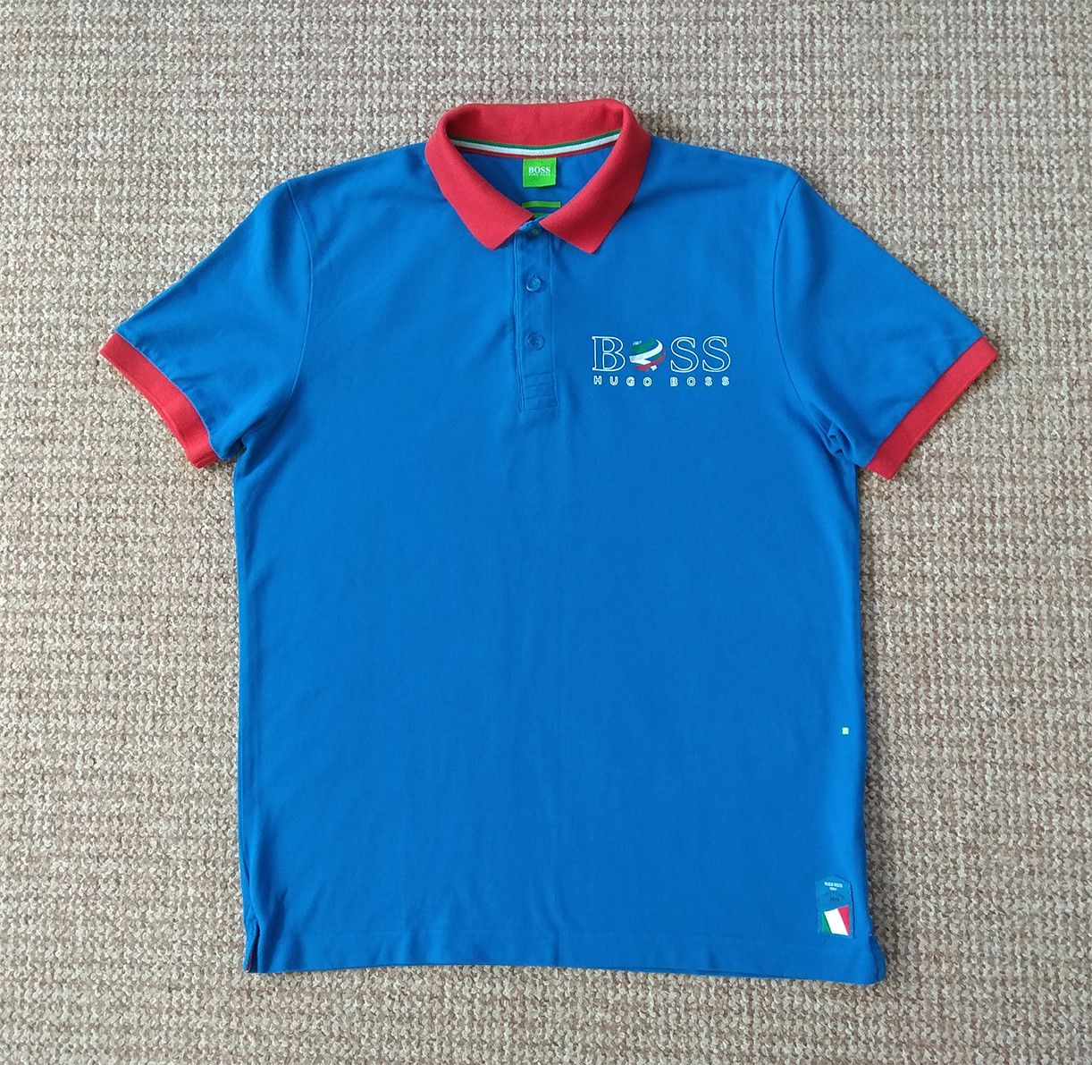 Hugo Boss RARE Hugo Boss Italy Flag Polo World Cup 2014 Football Size US M / EU 48-50 / 2 - 1 Thumbnail