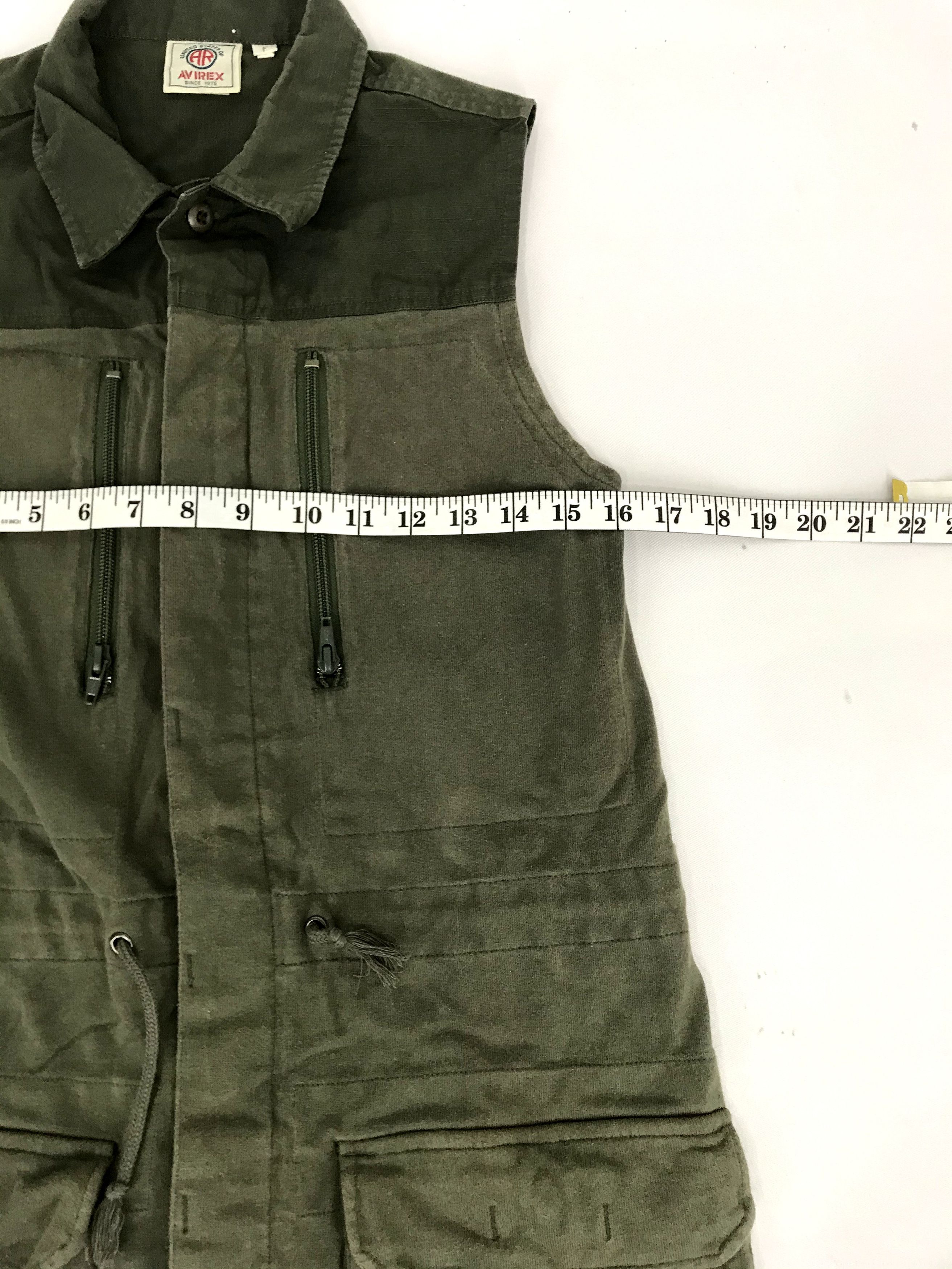 Vintage United State Of Avirex Sleeveless Vest Long Jacket