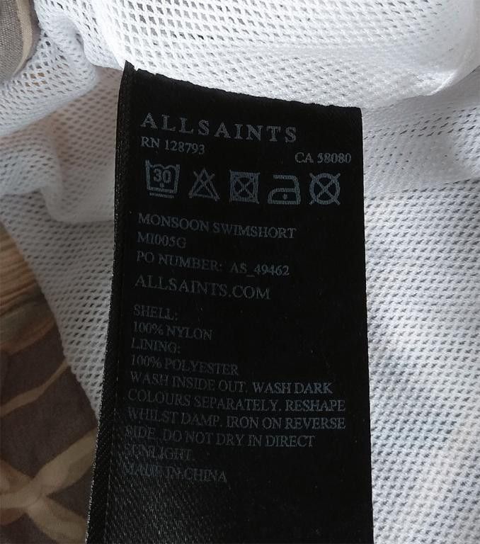 Allsaints AllSaints Monsoon Swimshort Shorts size XS Size US 28 / EU 44 - 4 Thumbnail