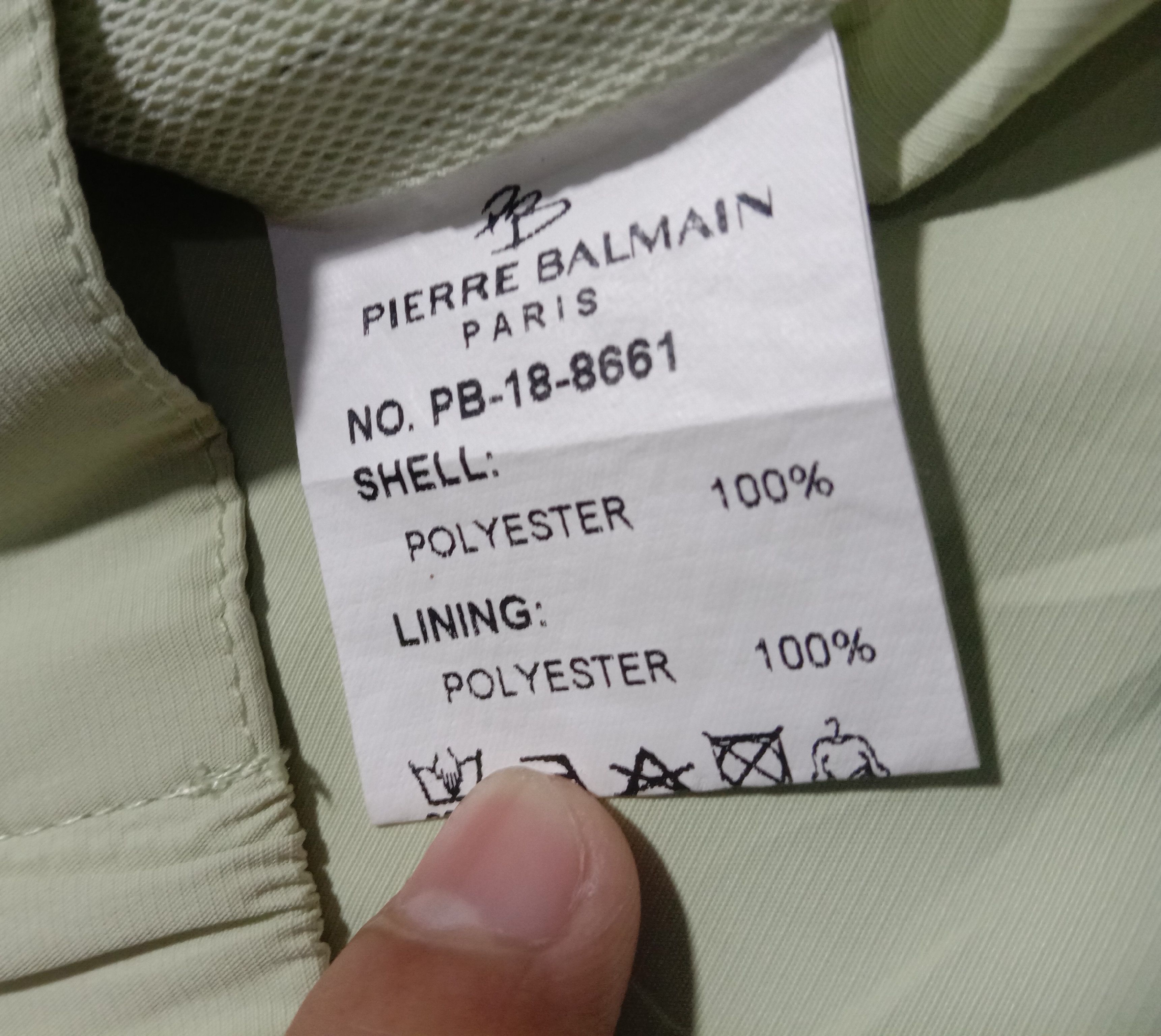Designer Pierre Balmain Paris Green Zip Up Sweatshirt Size US L / EU 52-54 / 3 - 4 Thumbnail