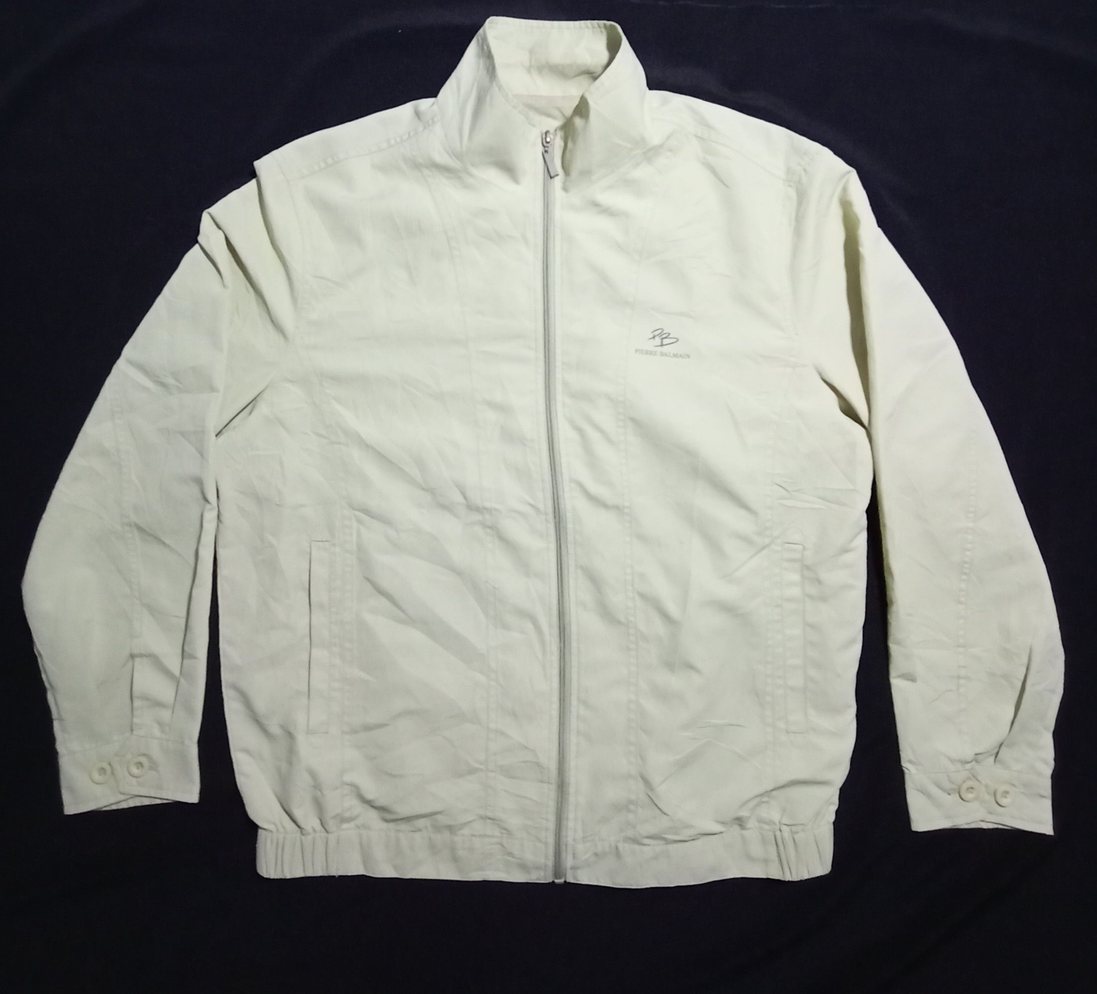 Designer Pierre Balmain Paris Green Zip Up Sweatshirt Size US L / EU 52-54 / 3 - 1 Thumbnail