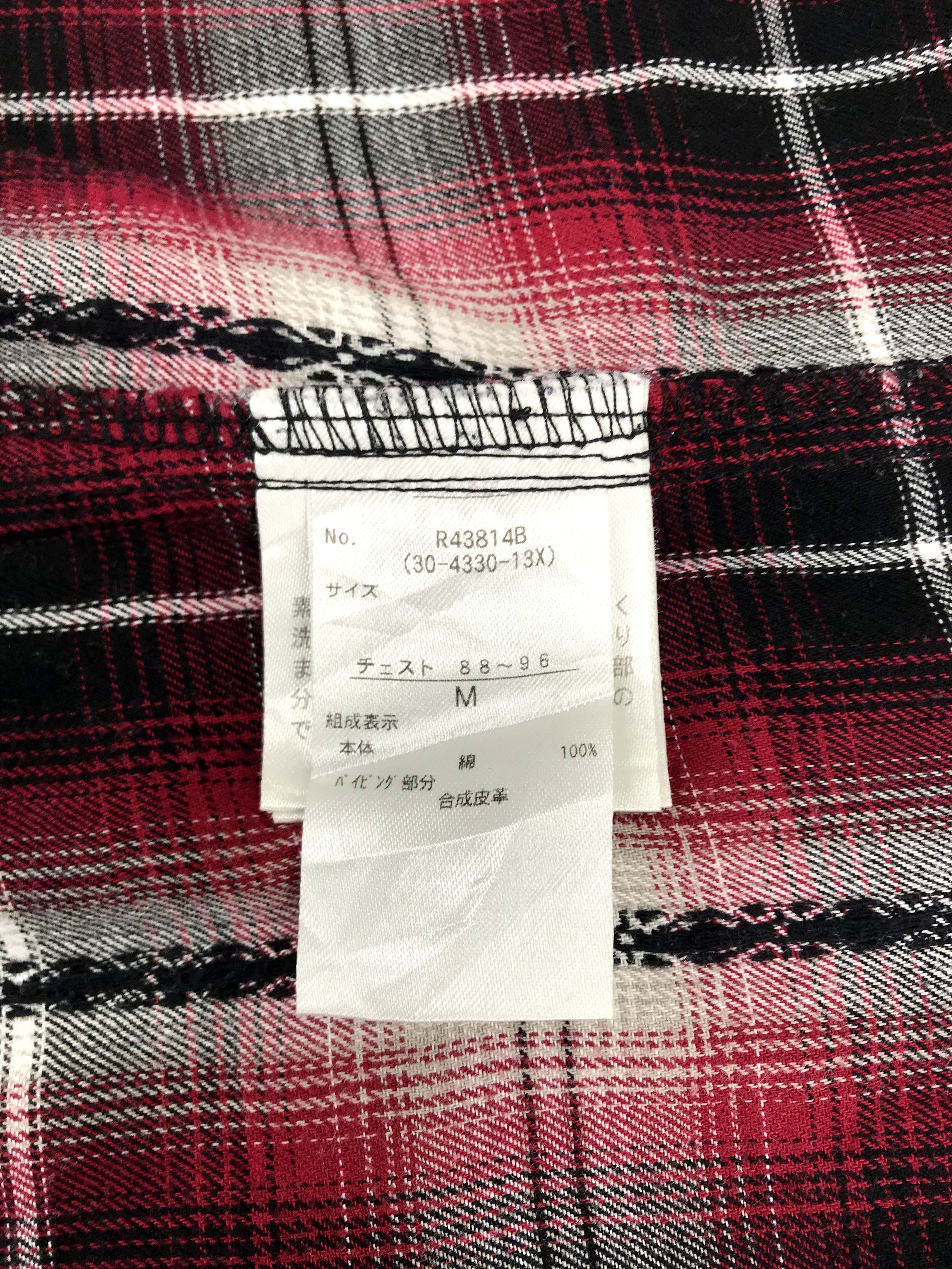 Flannel Sorridere Snap Button Shadow Plaid Checked Flannel Shirt Size US S / EU 44-46 / 1 - 7 Thumbnail