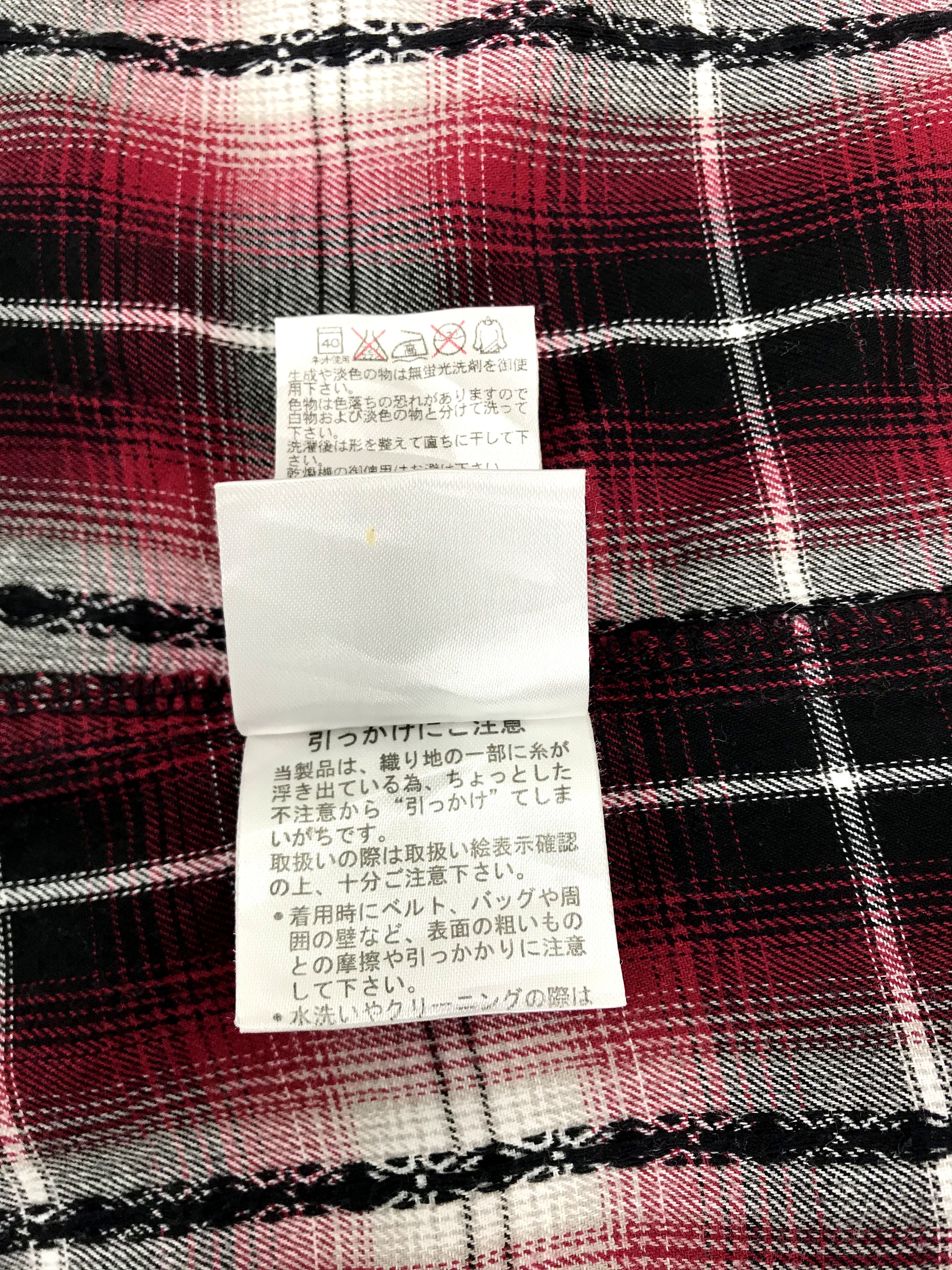 Flannel Sorridere Snap Button Shadow Plaid Checked Flannel Shirt Size US S / EU 44-46 / 1 - 10 Thumbnail
