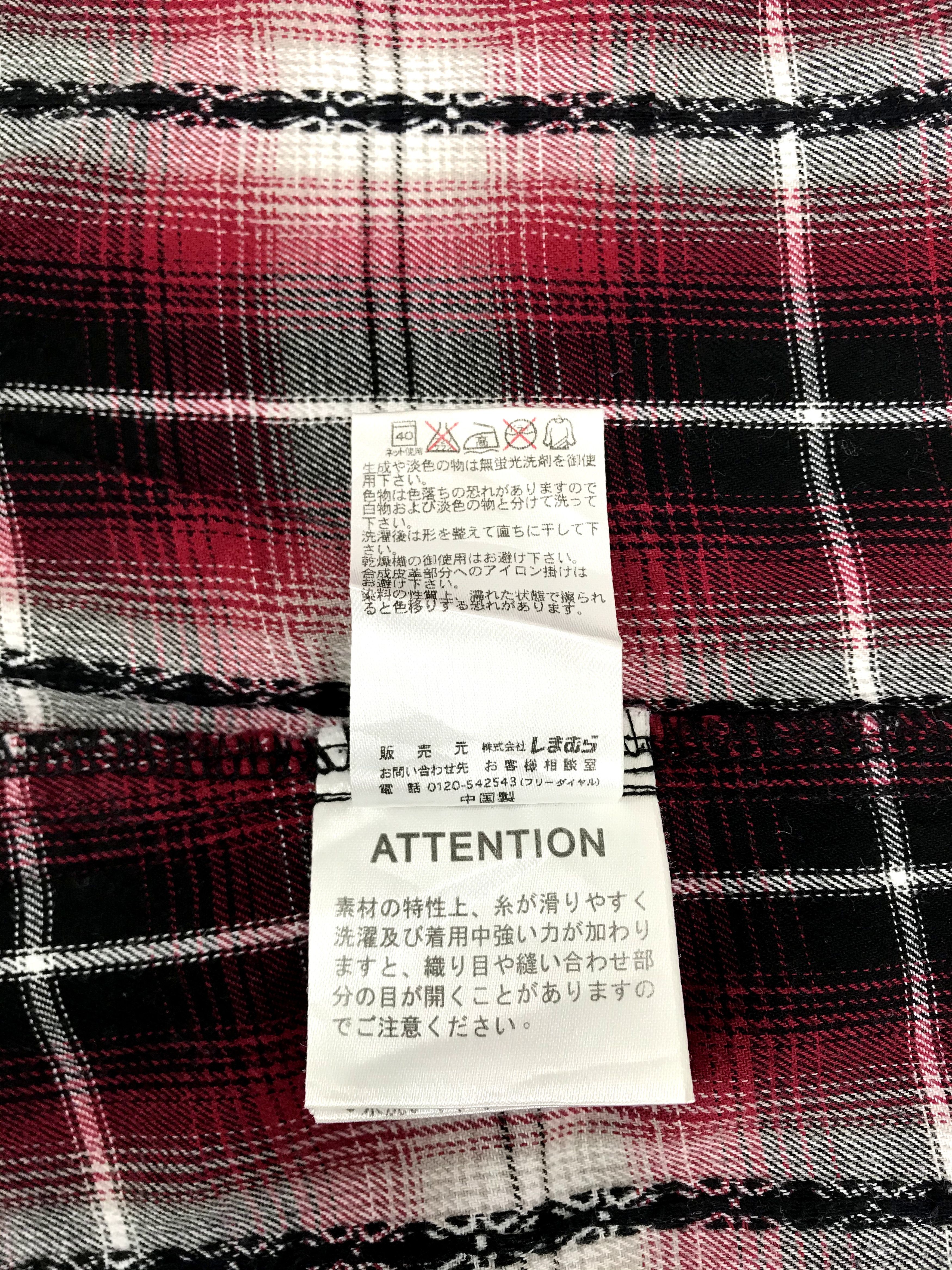 Flannel Sorridere Snap Button Shadow Plaid Checked Flannel Shirt Size US S / EU 44-46 / 1 - 8 Thumbnail
