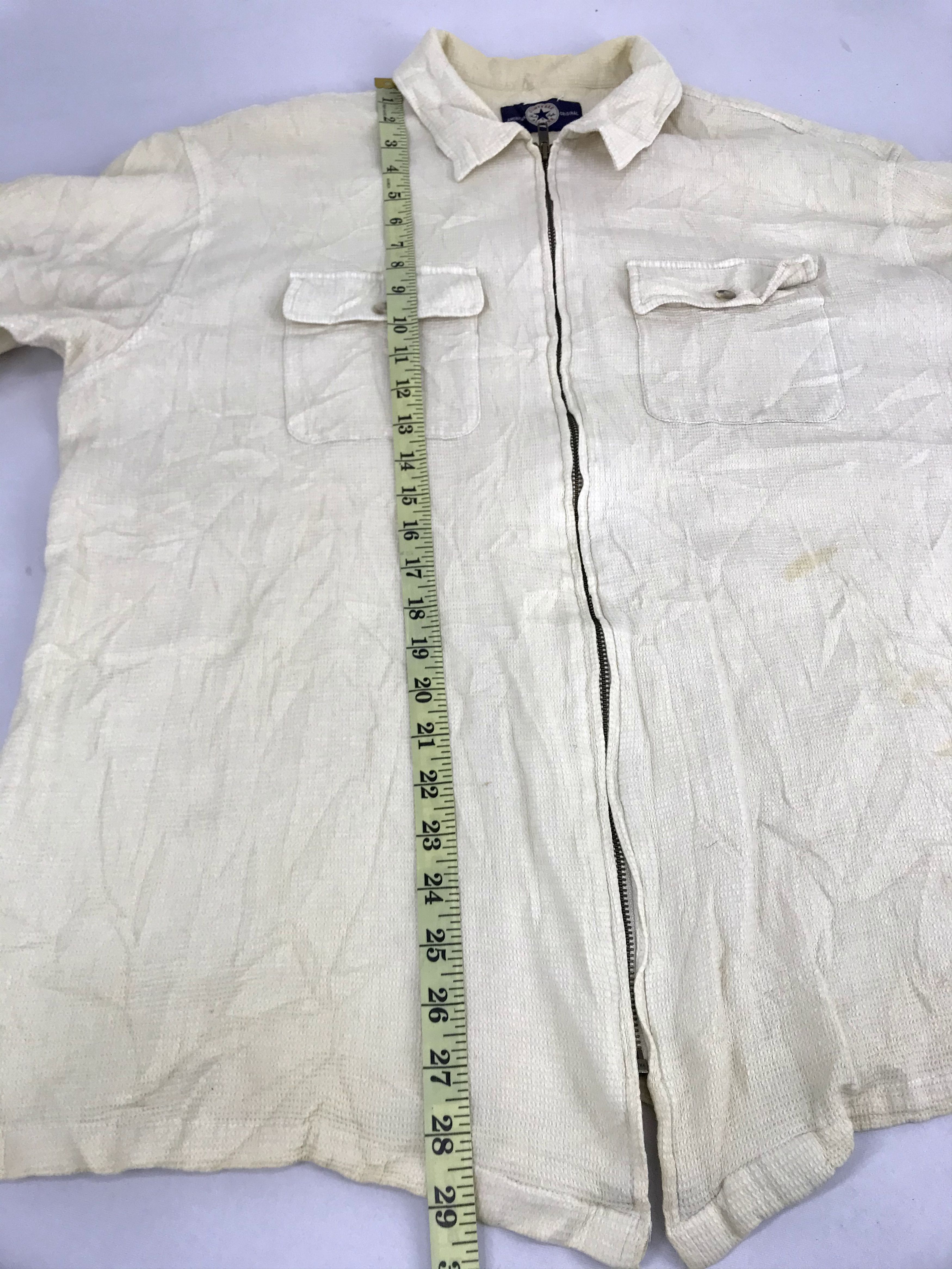 Converse Vintage Converse Zipper Flannel Casual Shirt Double Pockets Size US XL / EU 56 / 4 - 9 Thumbnail
