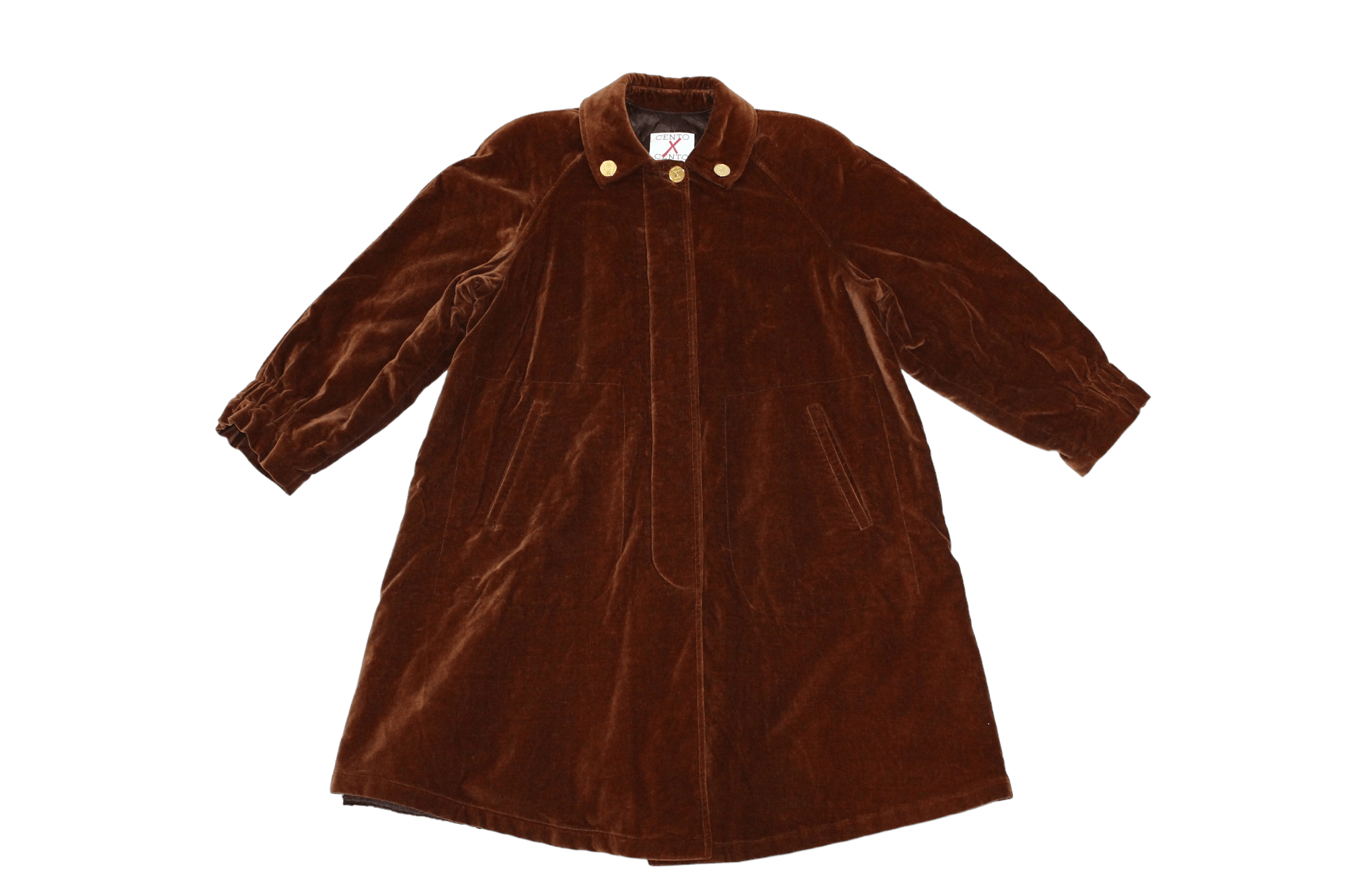 Iceberg Cento x Cento by Iceberg Velour Padded Overcoat Size M / US 6-8 / IT 42-44 - 6 Thumbnail