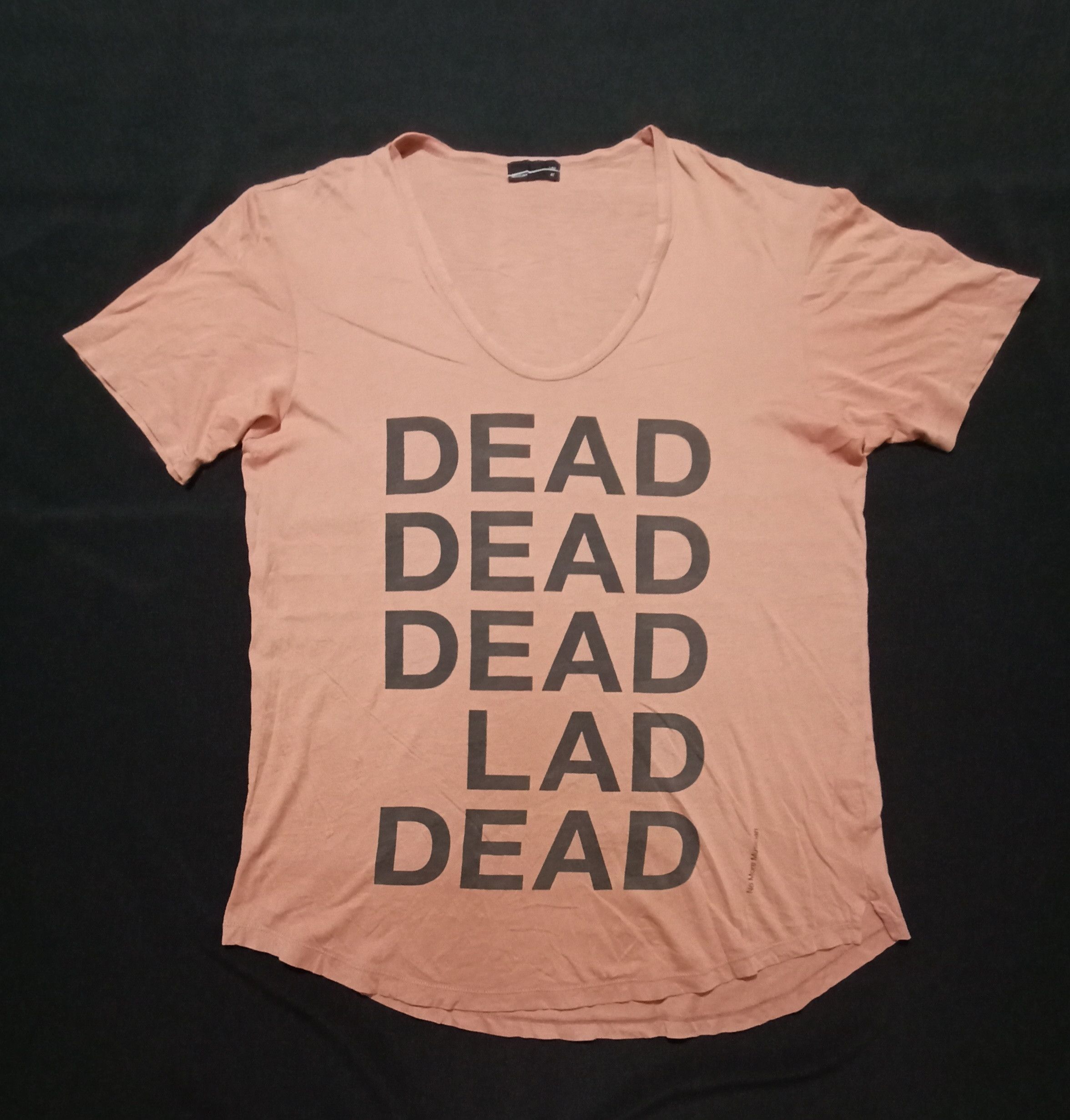 Japanese Brand Lad Musician No More Musician Peach Color Tee Size M / US 6-8 / IT 42-44 - 1 Thumbnail