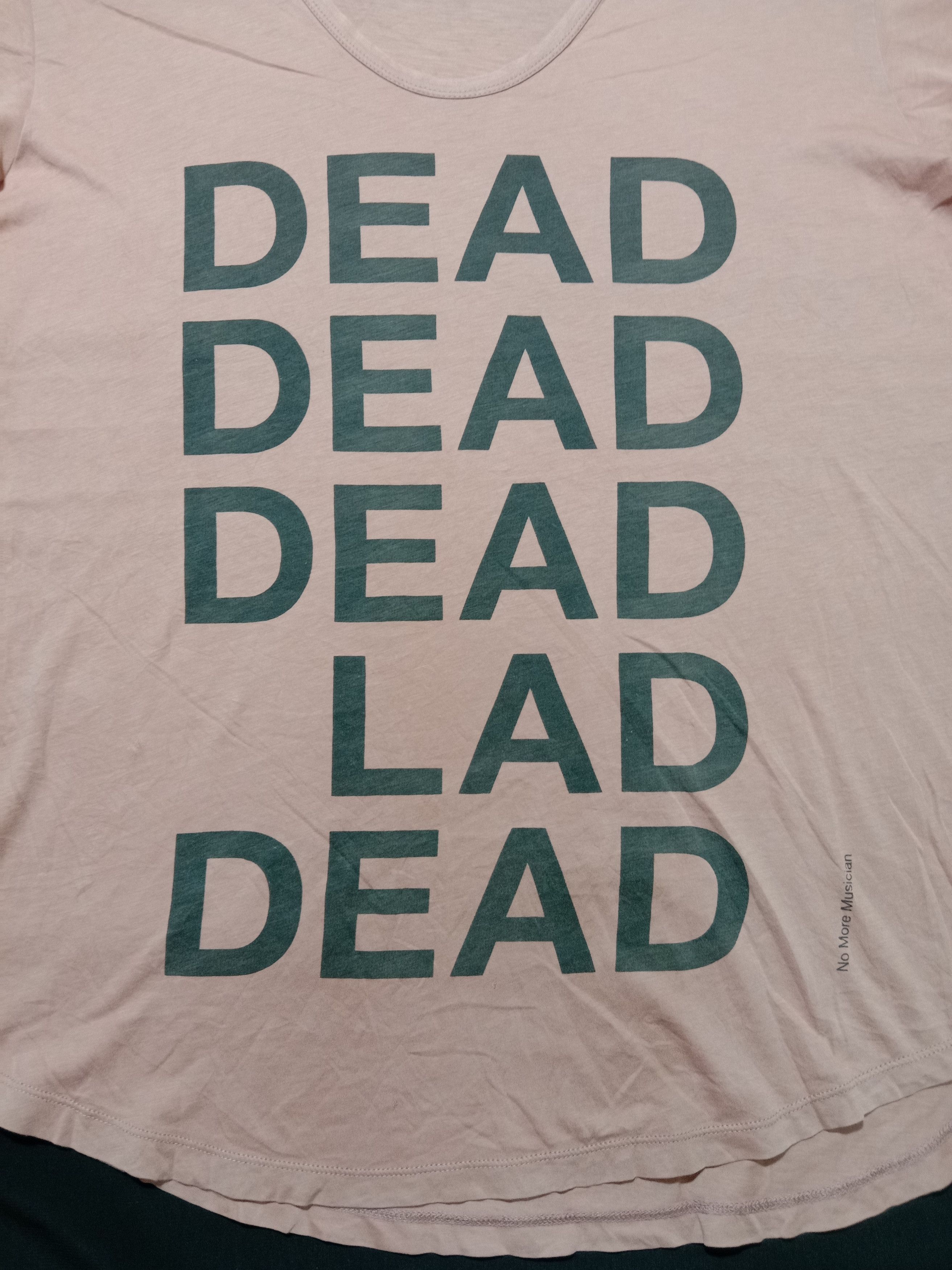 Japanese Brand Lad Musician No More Musician Peach Color Tee Size M / US 6-8 / IT 42-44 - 2 Thumbnail