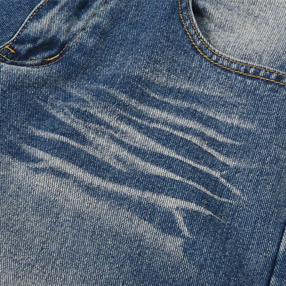 distressed faded washed baggy jeans