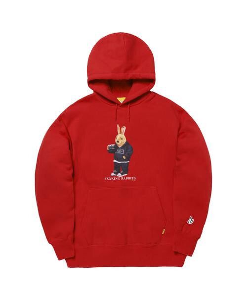 image of Fr2 Mascot Hoodie in Red, Men's (Size Medium)