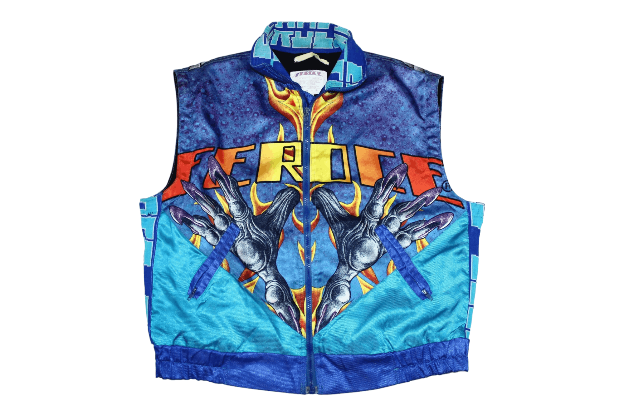 Fox Racing RARE VTG💥 Feroce Motocross Nylon Padded Baggy Vest Size US M / EU 48-50 / 2 - 1 Thumbnail